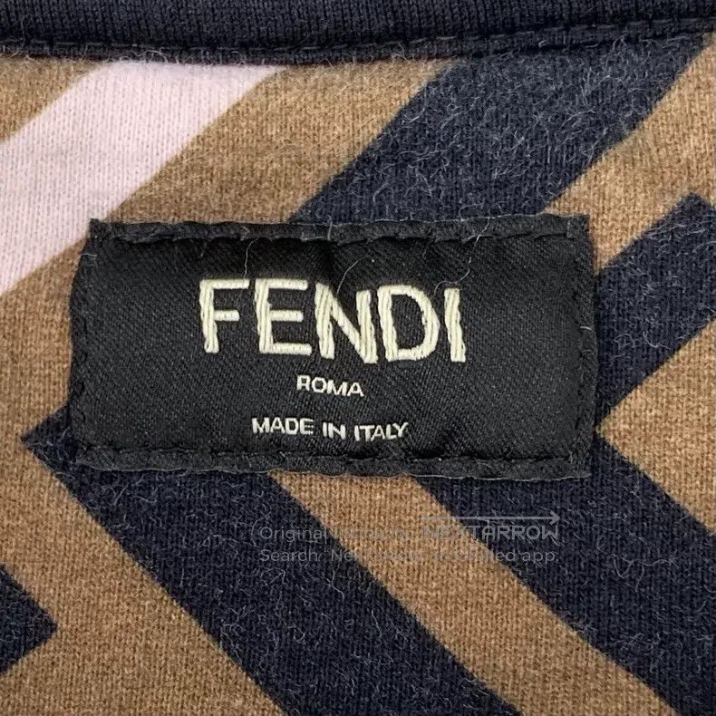 Fendi Fendi Brown logo letter print cotton round neck long sleev Size US XL / EU 56 / 4 - 5 Thumbnail