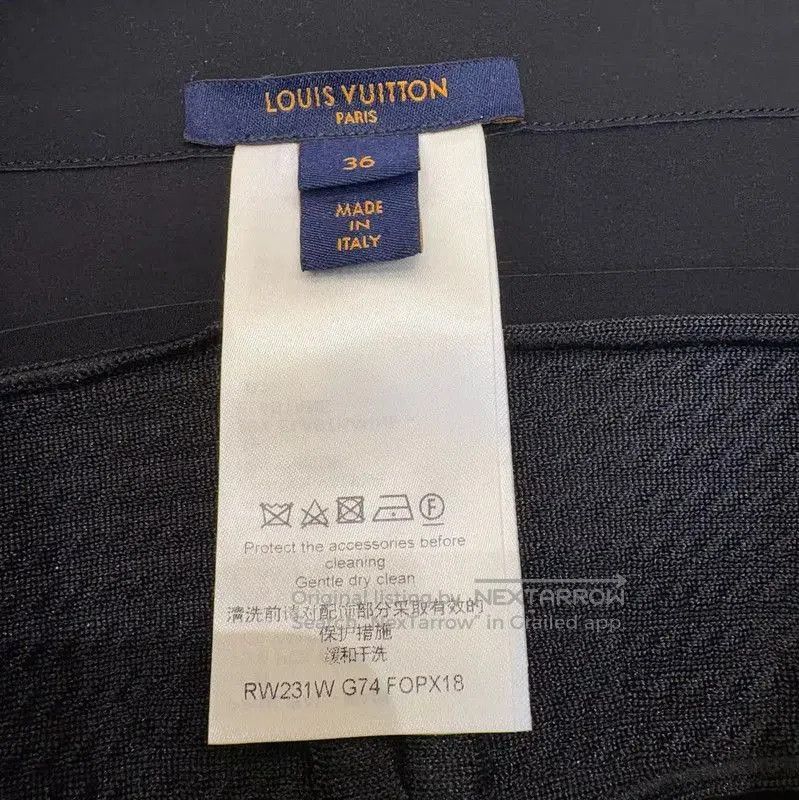 Louis Vuitton Louis Vuitton Black Nylon Logo Casual Pants . Size 22" - 8 Thumbnail