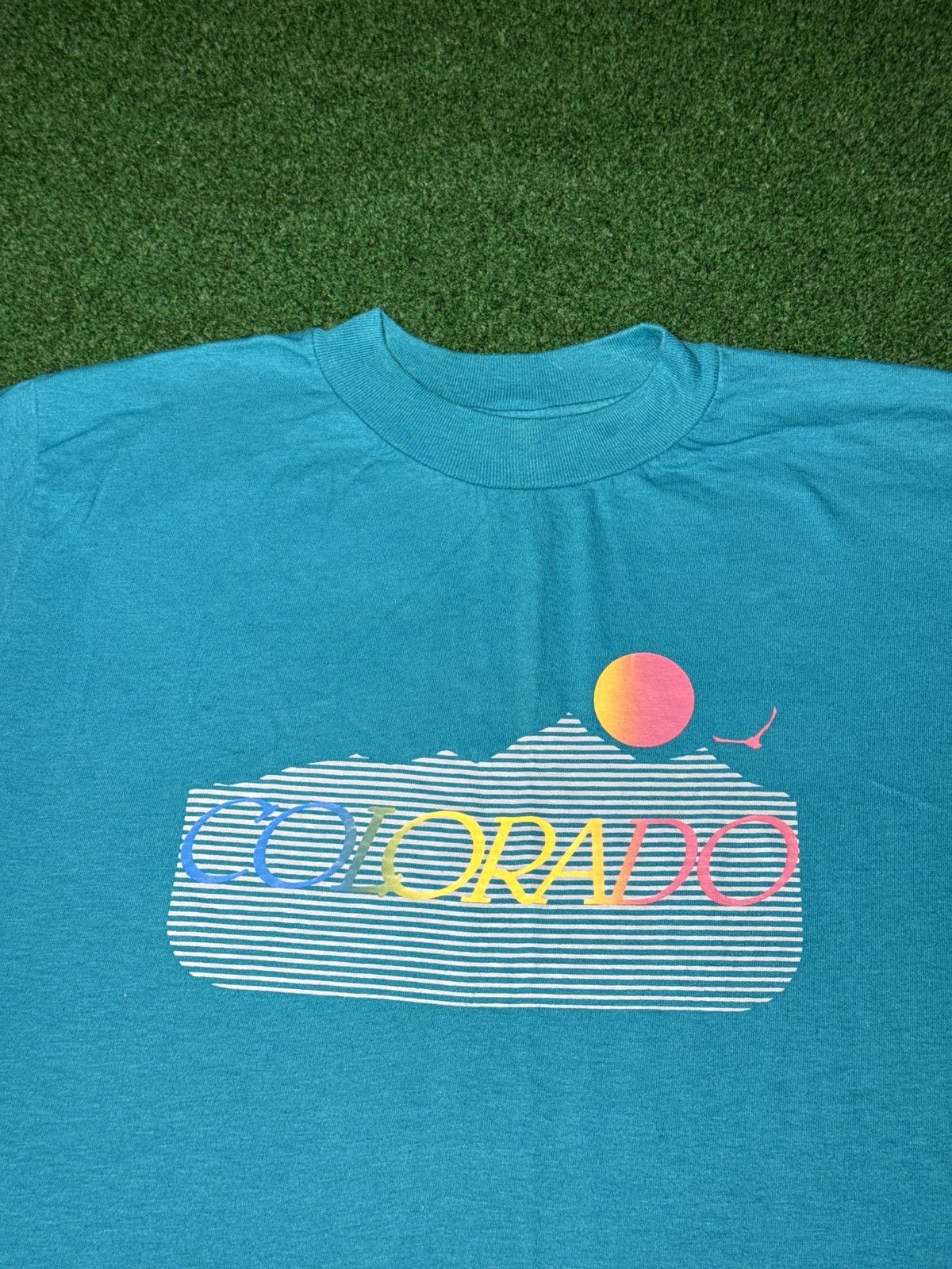 Vintage Colarado Vintage 80s 90s T Shirt M/L 19.5x27 Sun Mountain Size US L / EU 52-54 / 3 - 2 Thumbnail