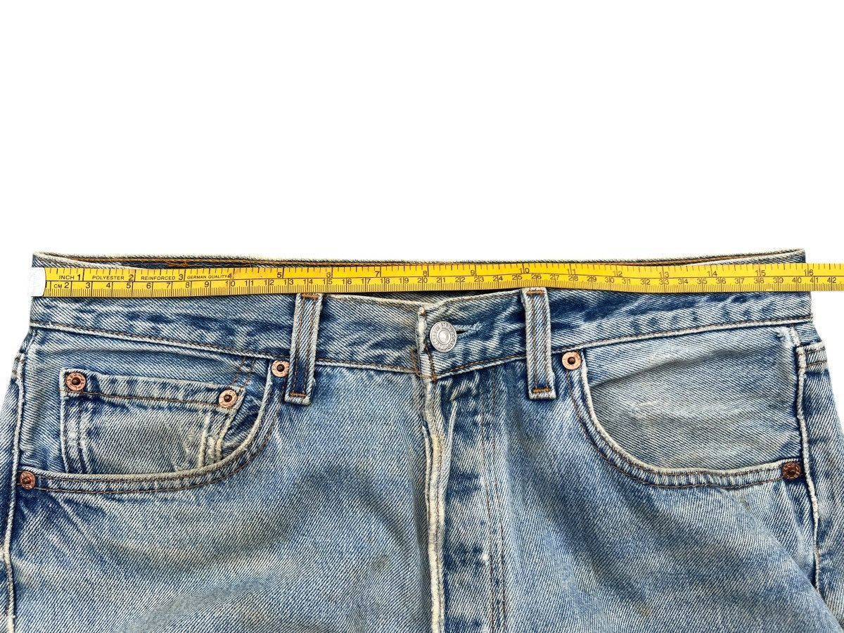 Levi's Vintage 90s Levis 501 Distressed Mudwash Denim Jeans 32x30 Size US 32 / EU 48 - 11 Thumbnail
