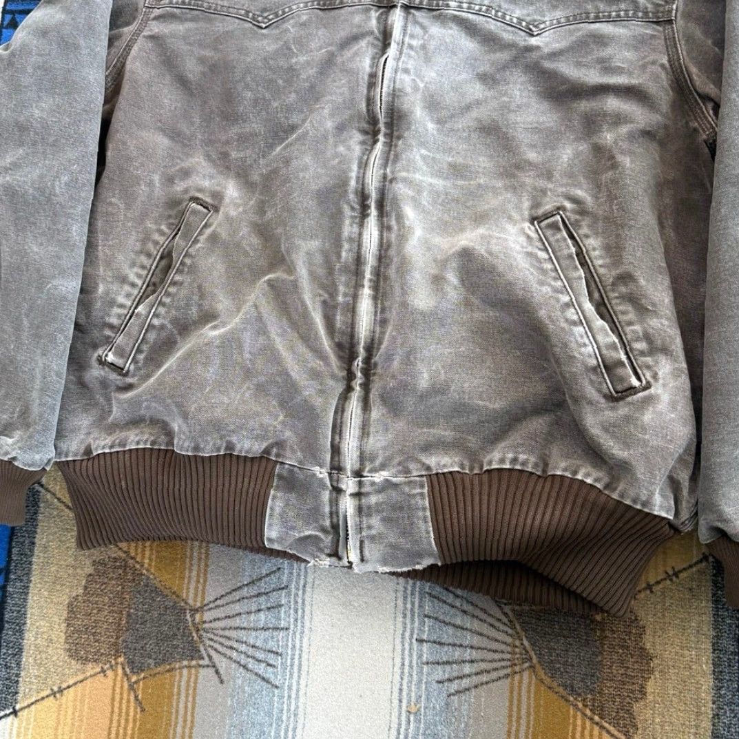 Carhartt VINTAGE Carhartt Santa Fe Quilt Lined Jacket XL Gray 90s Western Workwear Bomber Mens Size US XL / EU 56 / 4 - 6 Thumbnail