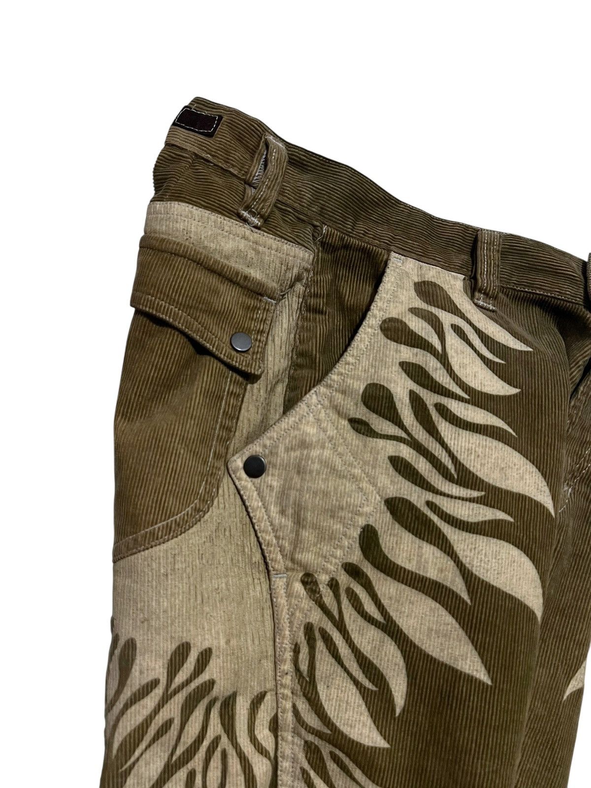 Nicole club flame corduroy flared pants