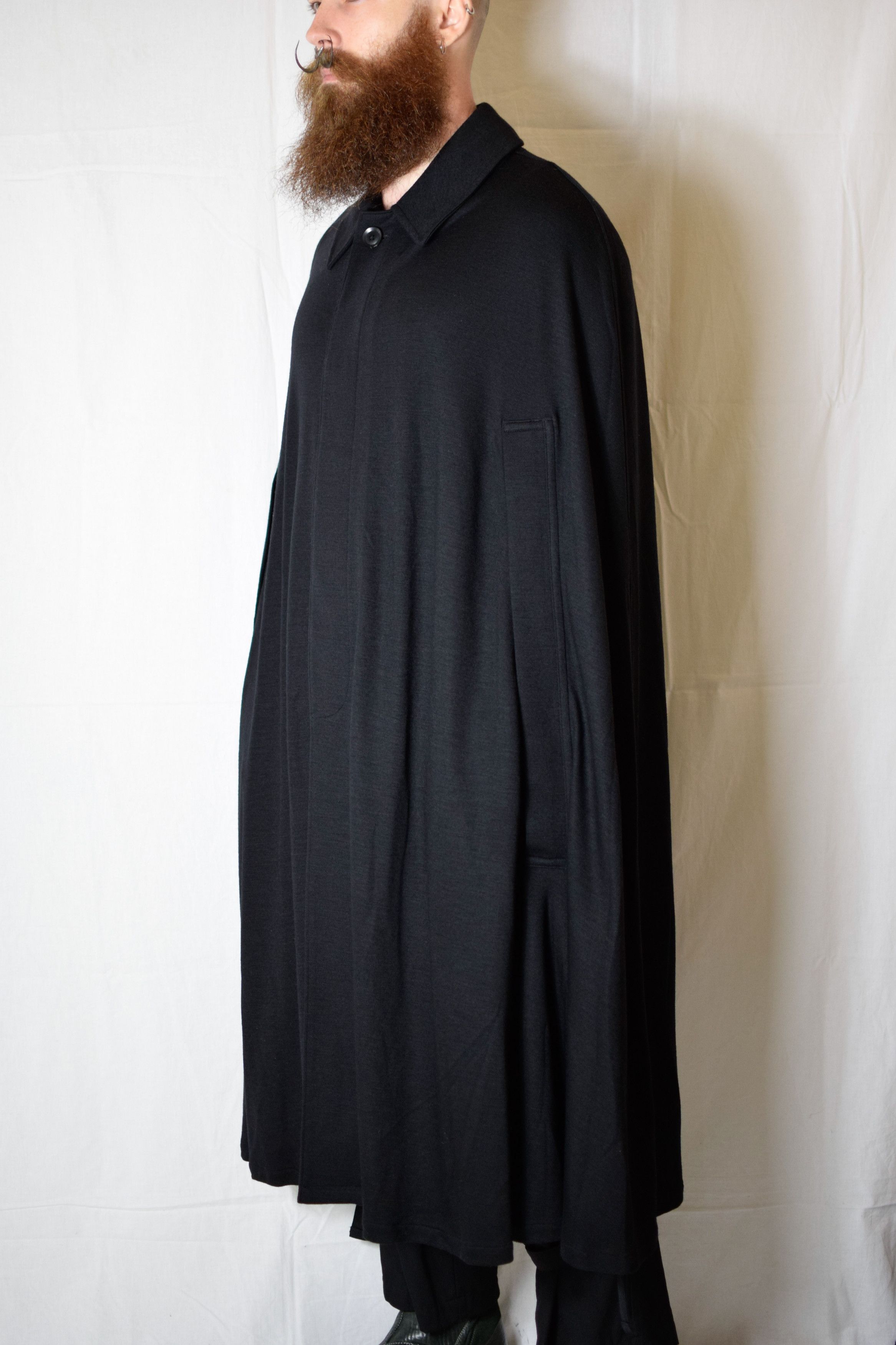 Yohji Yamamoto YYPH AW21 Wool Cape Coat - HX-C05-102 Size US L / EU 52-54 / 3 - 7 Thumbnail