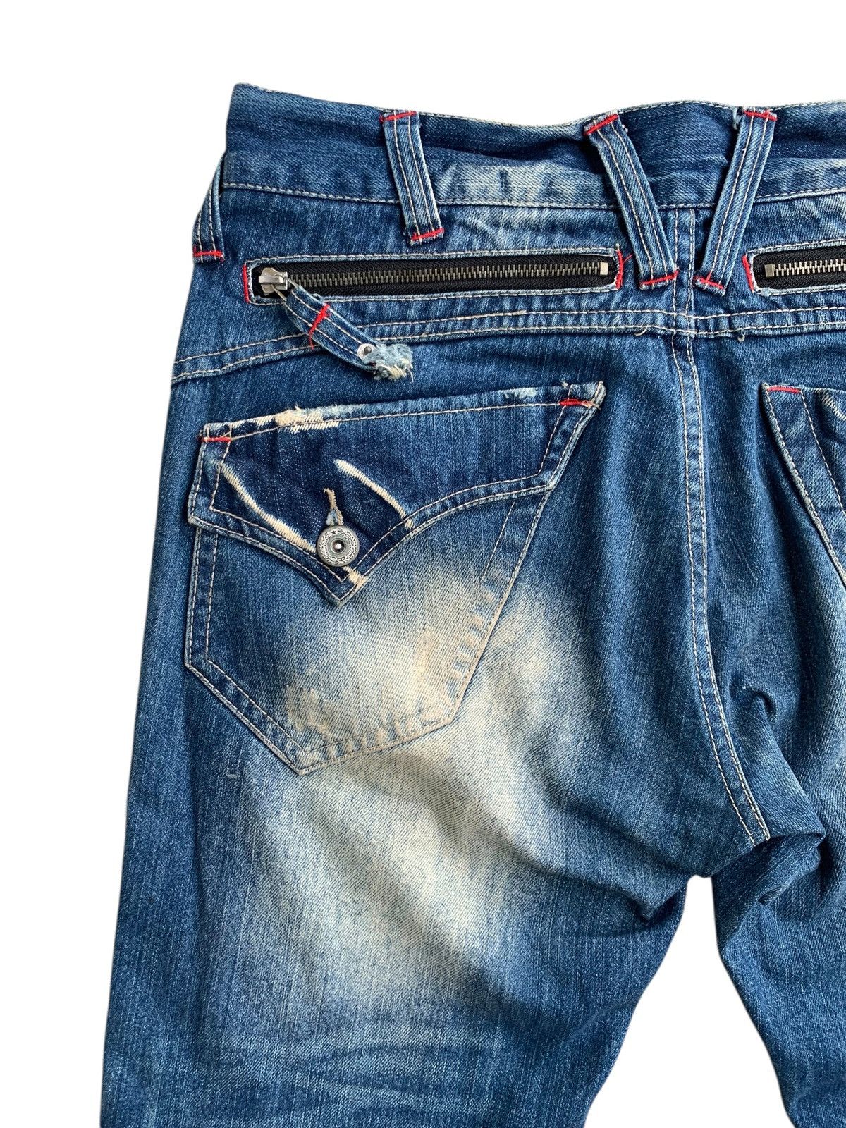 If Six Was Nine Vintage Lucky Store Patches Avant Garde Jeans 🇯🇵 Size US 34 / EU 50 - 14 Thumbnail
