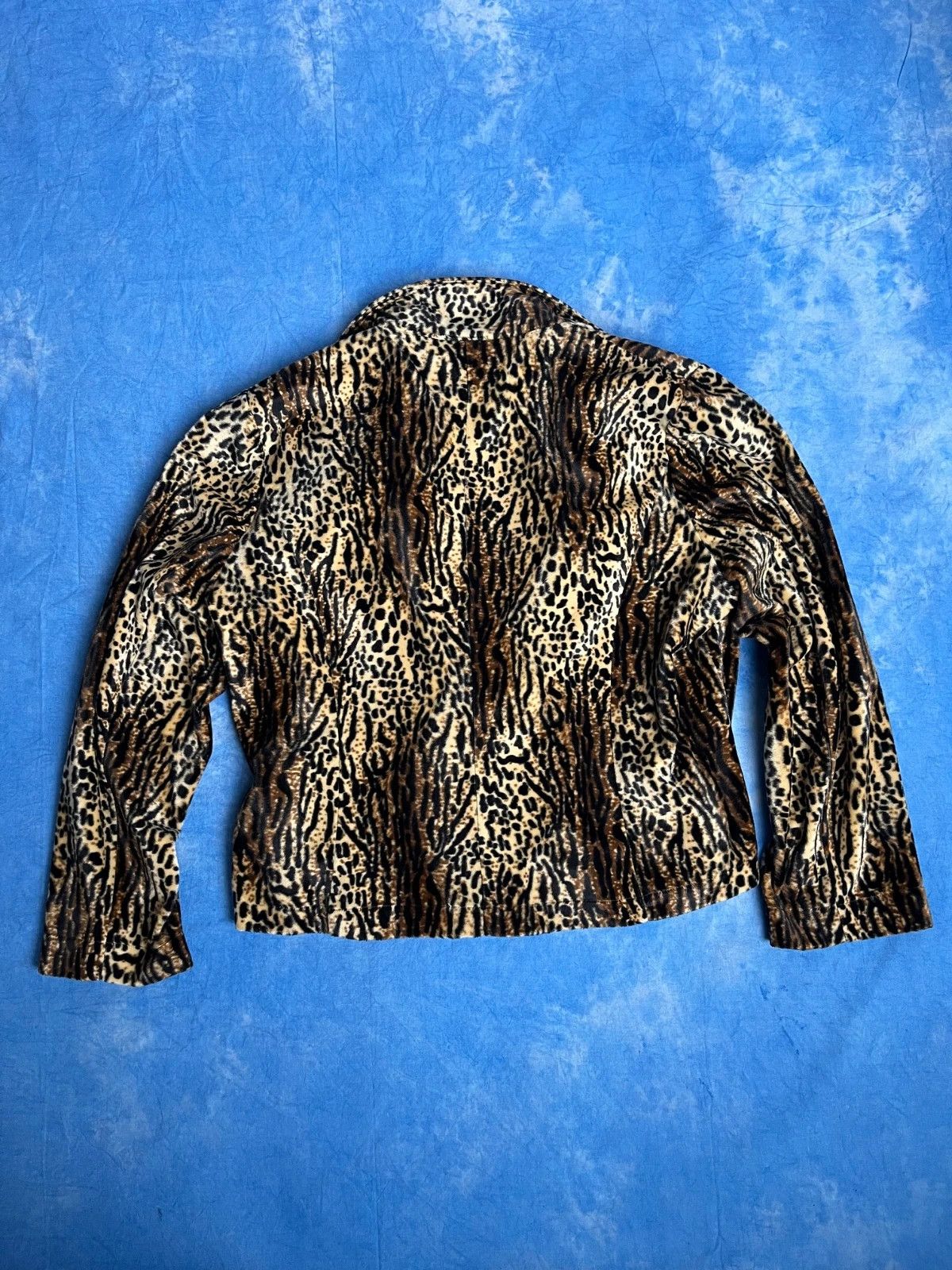 Vintage Vintage Avant Garde Leopard Print 00s y2k Size L / US 10 / IT 46 - 2 Thumbnail