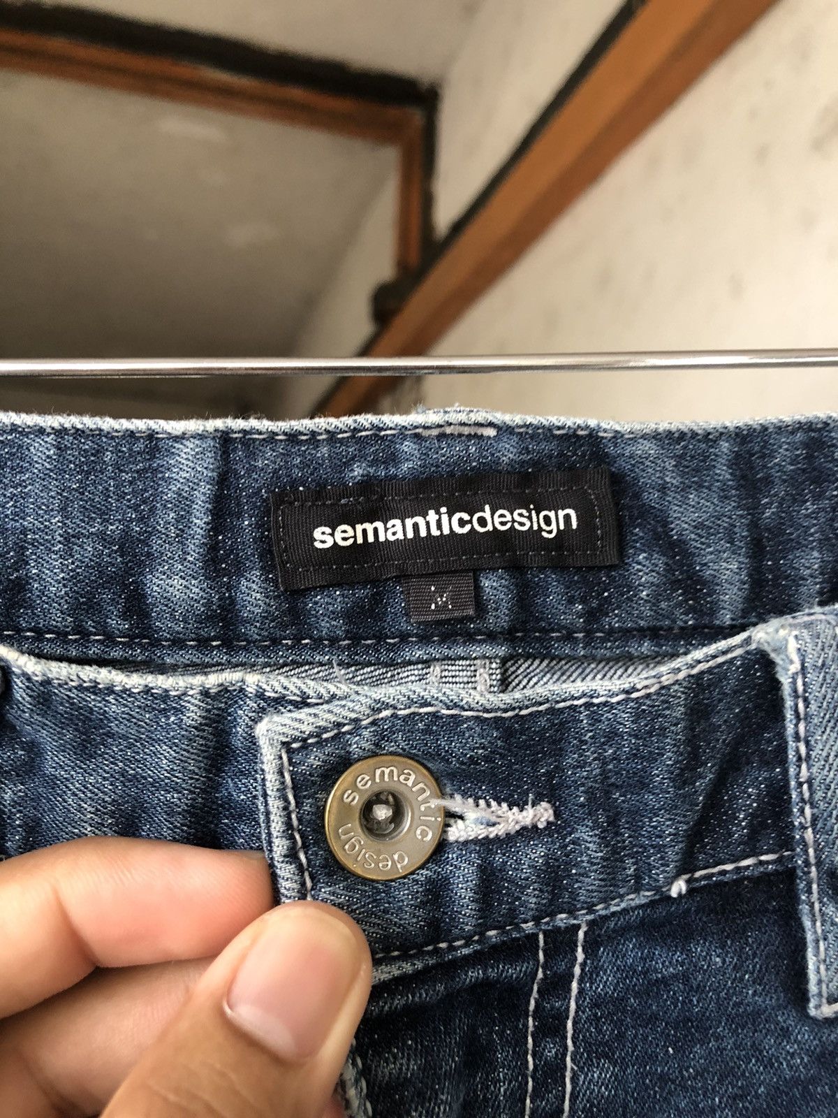 If Six Was Nine Semantic Design Flare Distressed Jeans Like Balmain Size US 30 / EU 46 - 9 Thumbnail