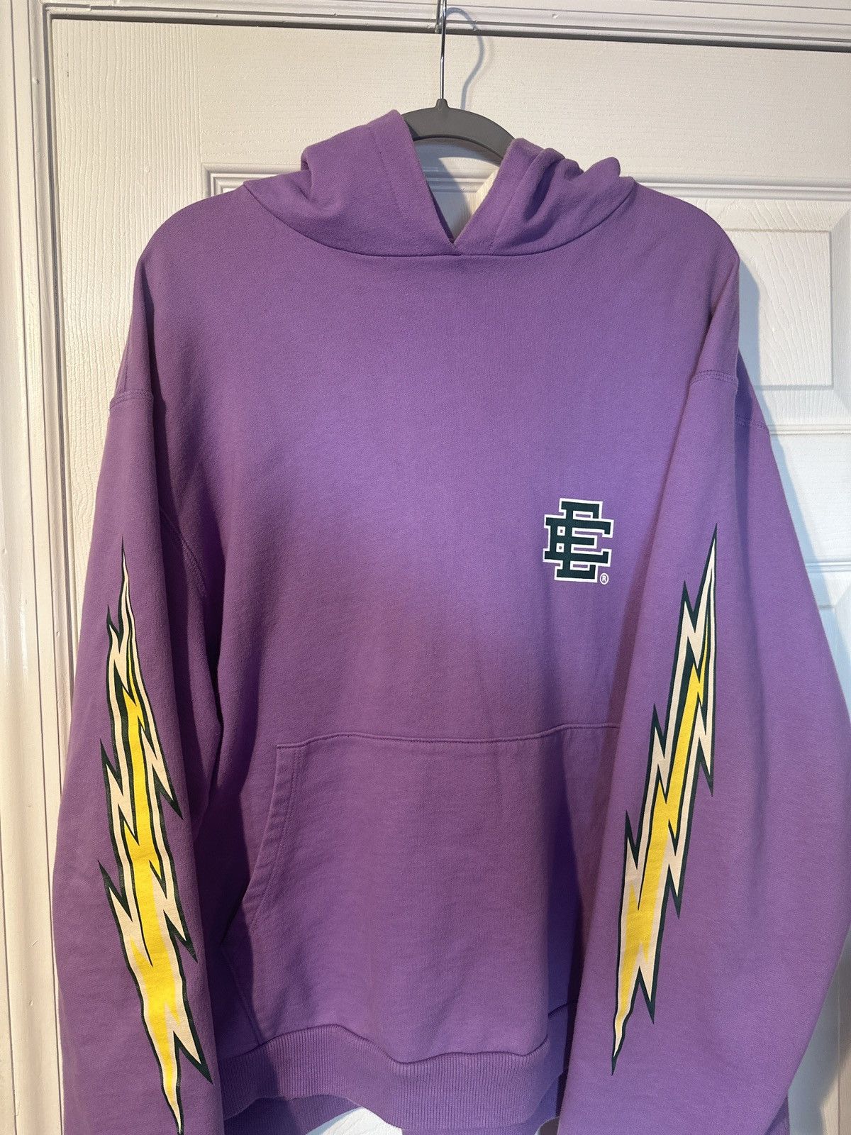 Eric Emanuel Eric Emanuel Purple Lightning Bolt Hoodie | Grailed 