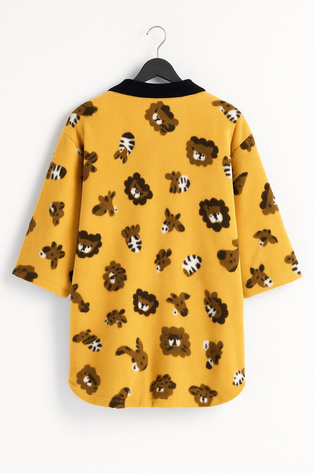 Vintage Vintage Elle Chante Fleece Kimono Robe with Animal Prints Size US M / EU 48-50 / 2 - 2 Thumbnail