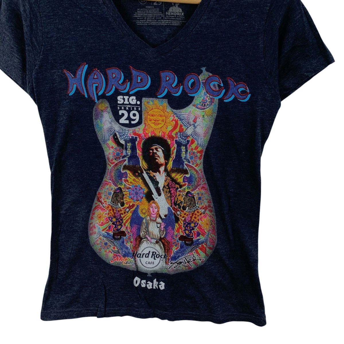 Hard Rock Cafe HARD ROCK CAFE OSAKA Sig Series 29 Jimi Hendrix Tee Shirt Size XS / US 0-2 / IT 36-38 - 7 Thumbnail