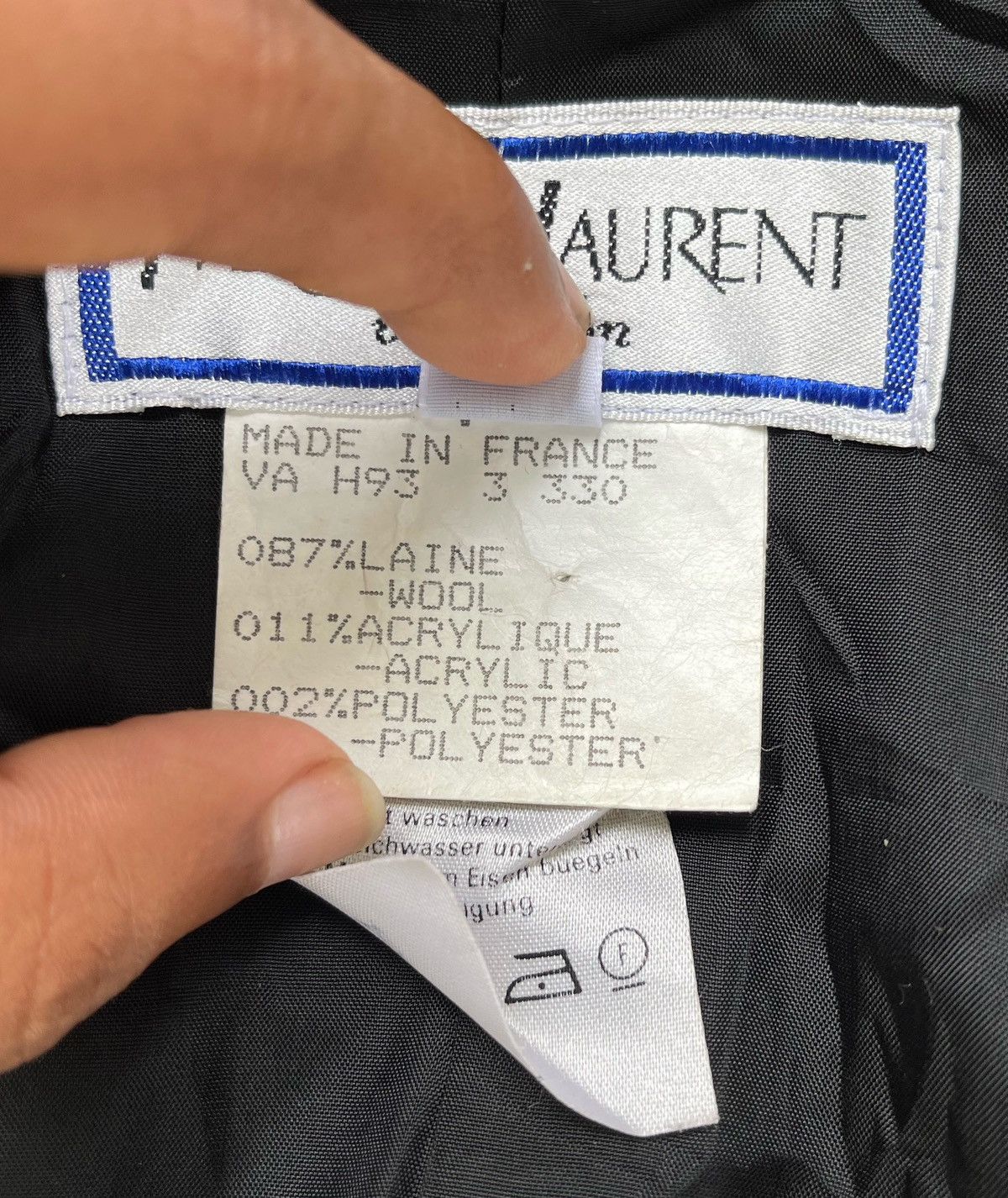 Yves Saint Laurent 🔥A/W 1980 YVES SAINT LAURENT WOMEN'S HOUNDSTOOTH JACKET Size M / US 6-8 / IT 42-44 - 20 Thumbnail