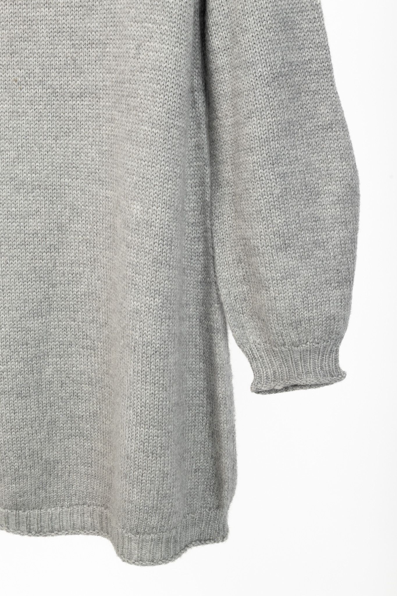 Marie Saint Pierre Marie Saint Pierre Grey Alpaca & Silk High-Neck Sweater Size S / US 4 / IT 40 - 6 Thumbnail