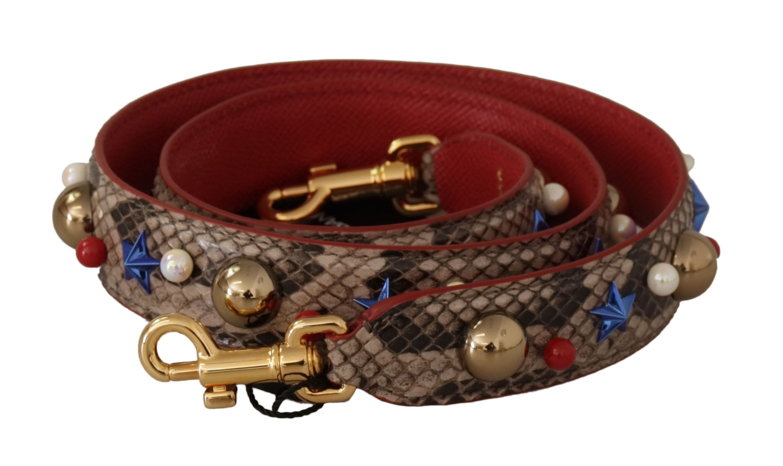Dolce & Gabbana Elegant Python Leather Shoulder Women's Strap Size ONE SIZE - 1 Thumbnail