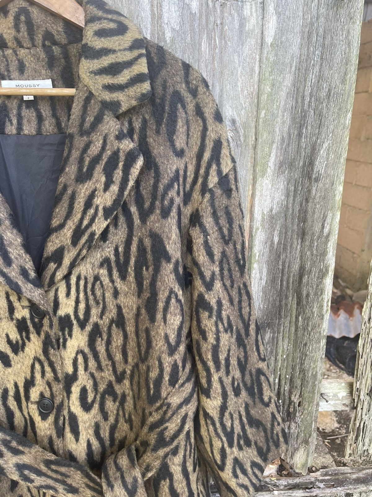 Japanese Brand MOUSSY Leopard Faux Fur Robe Coat – Tokyo Streetwear Luxe Size US M / EU 48-50 / 2 - 7 Thumbnail