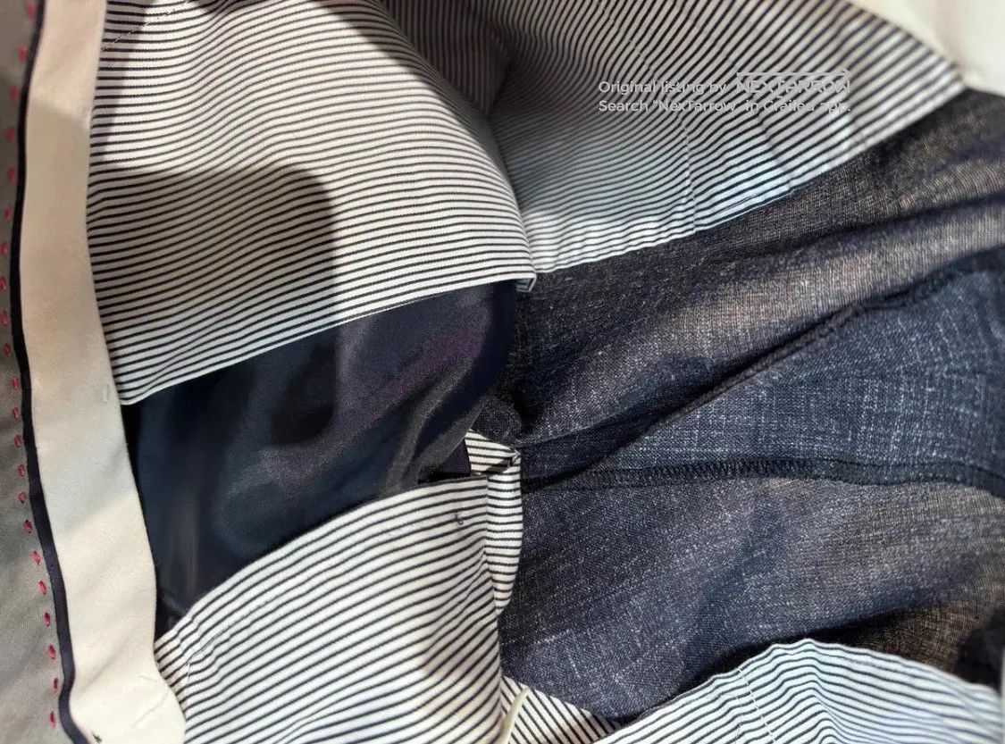 Eleventy Casual Trousers Crafted From Loro Piana Dddd72608 in Blue, Men's (Size 38) — image 6 of 6