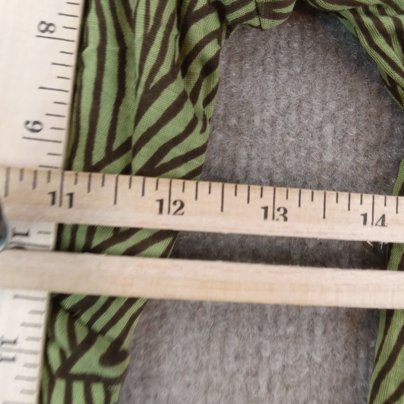 Boden Boden Dress Womens 8 Green 3/4 Sleeve V-Neck Midi Faux Wrap Knit Lyocell Geometric Casual Size M / US 6-8 / IT 42-44 - 4 Thumbnail