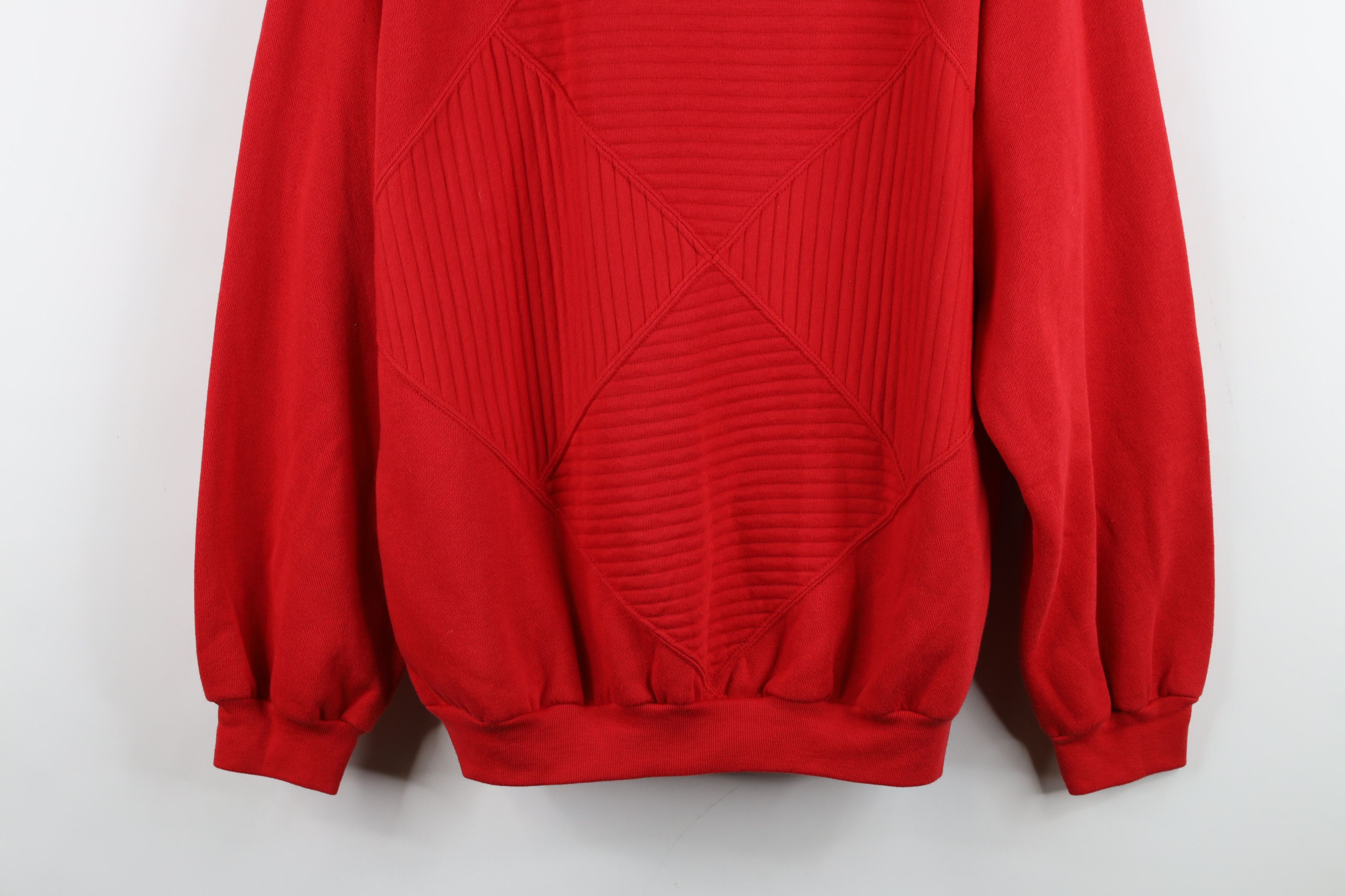 Vintage Vintage 90s Streetwear Geometric Diamond Crewneck Sweatshirt Size L / US 10 / IT 46 - 3 Thumbnail