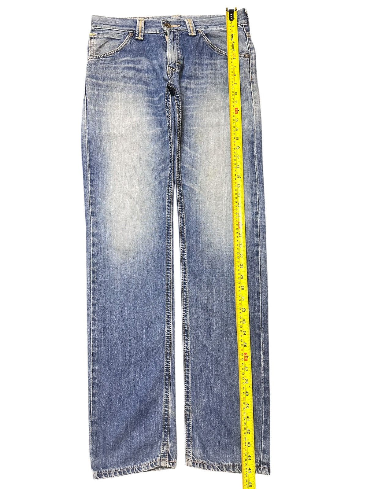 Edwin Edwin XV Leather Trimmed Whiskers Jeans Japan Made Size US 32 / EU 48 - 7 Thumbnail