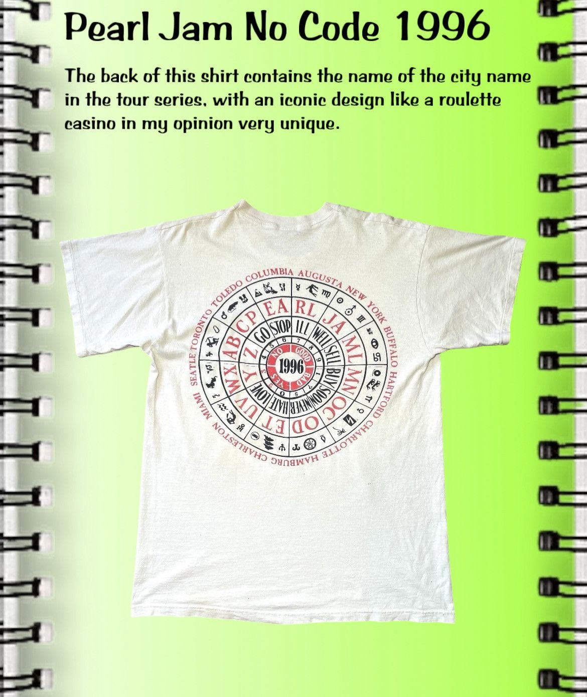 Band Tees × Vintage Pearl Jam No Code Tour 1996 Size US XL / EU 56 / 4 - 3 Thumbnail