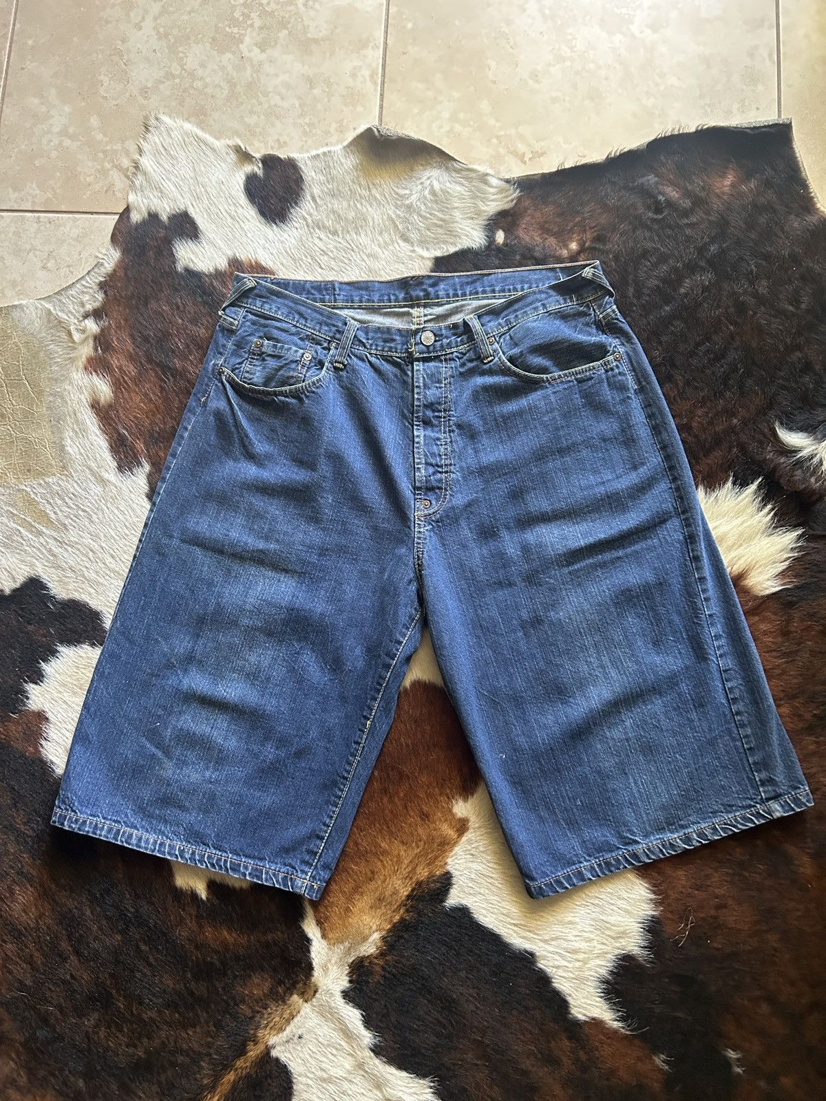Christian Audigier × Ed Hardy × JNCO rare evisu bonsai tree jorts Size US 40 / EU 56 - 3 Thumbnail