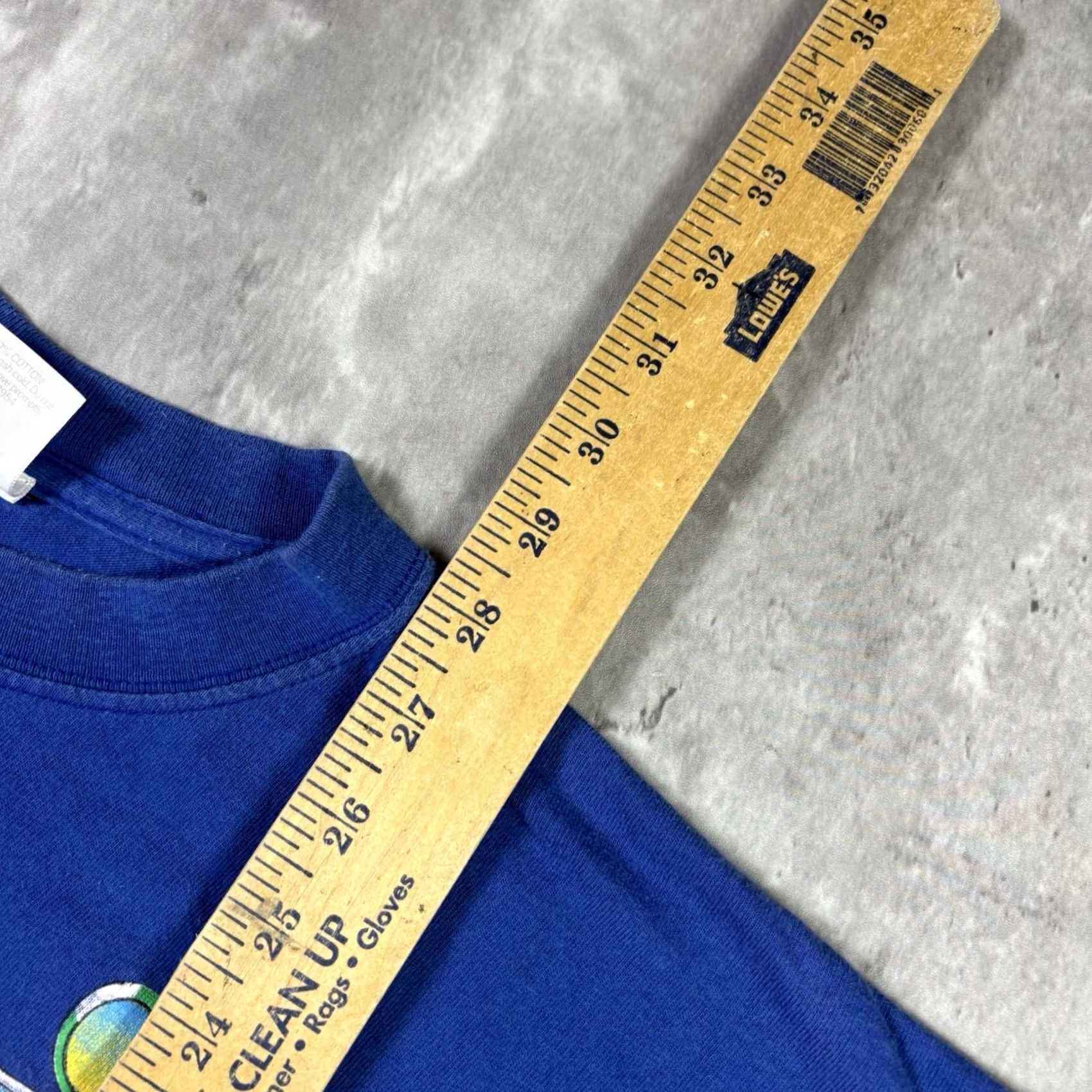 Vintage VINTAGE Bassin Fish T Shirt Nature Outdoors XL Blue Cotton Graphic Print Crew Neck Short Sleeve Mens 90s Y2K Size US XL / EU 56 / 4 - 4 Thumbnail
