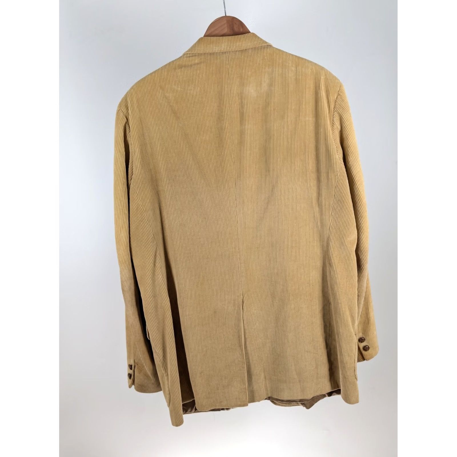 Brooks Brothers VINTAGE Brooks Brothers Blazer Corduroy 90s USA 45L Tan Brown Regular Mens Blazer Size 48R - 3 Thumbnail