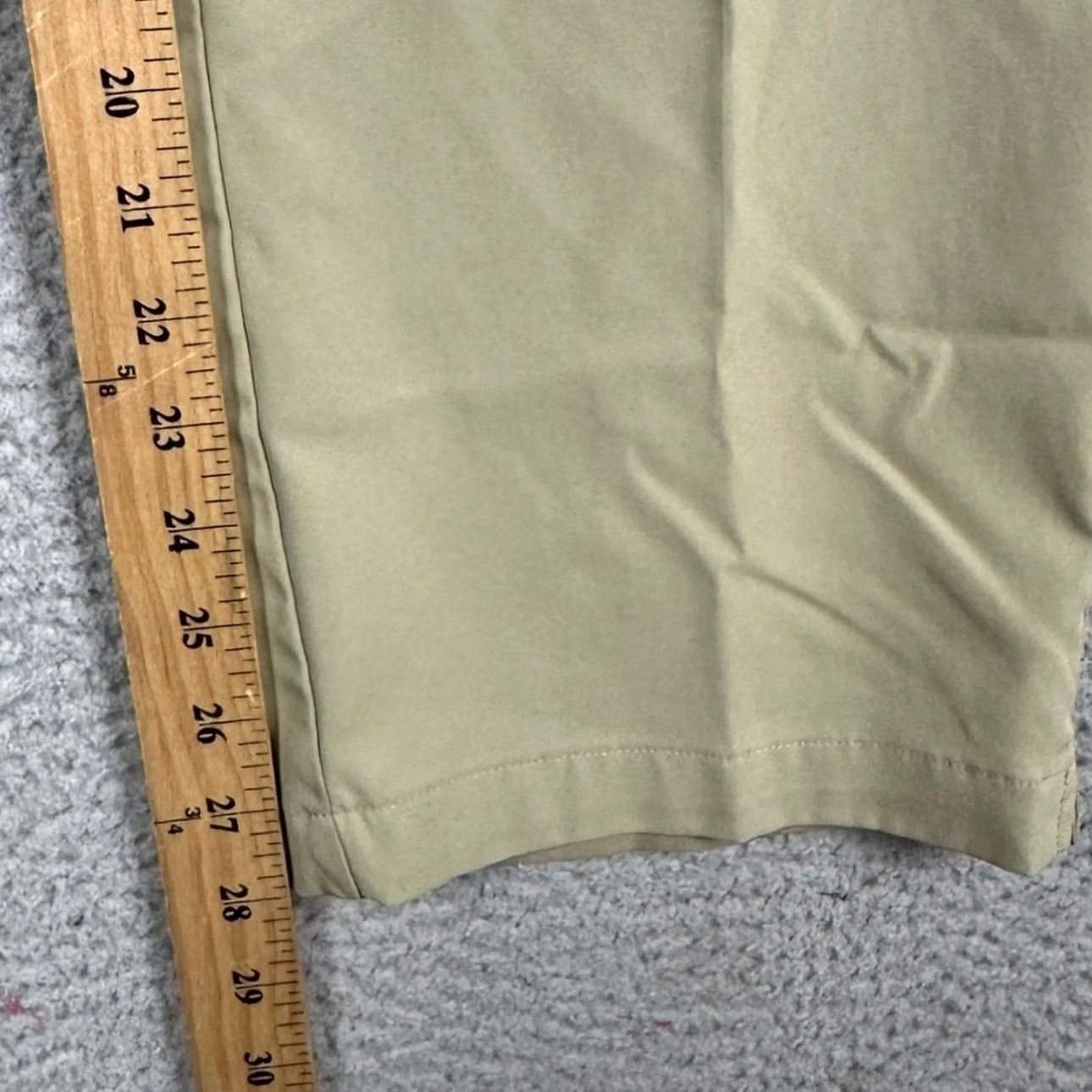 Adidas Adidas Pants Mens 34X30 Khaki Tan Golf Khakis Straight Leg Flat Front Front Slash Pocket Size US 34 / EU 50 - 6 Thumbnail
