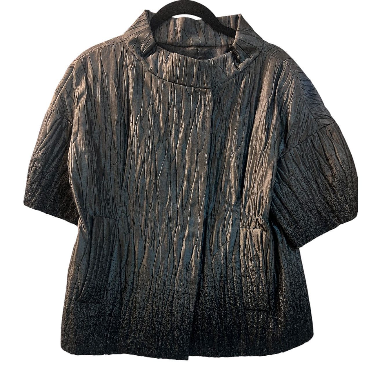 Bcbgmaxazria BCBG Haya Pewter Metallic Double-Breasted Blazer Size S / US 4 / IT 40 - 1 Thumbnail