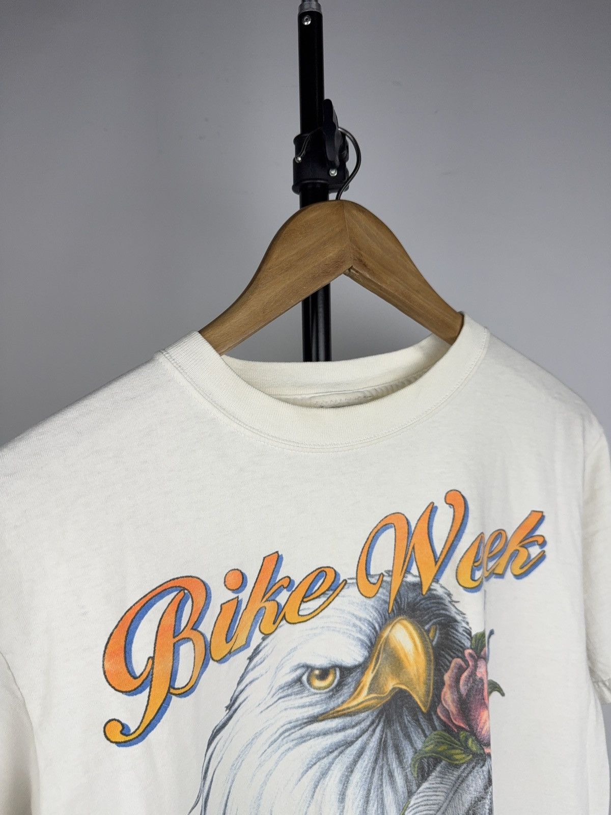 Vintage Vintage 1998 Laconia Moto Bike Week Eagle Biker T-Shirt USA Size US M / EU 48-50 / 2 - 2 Thumbnail