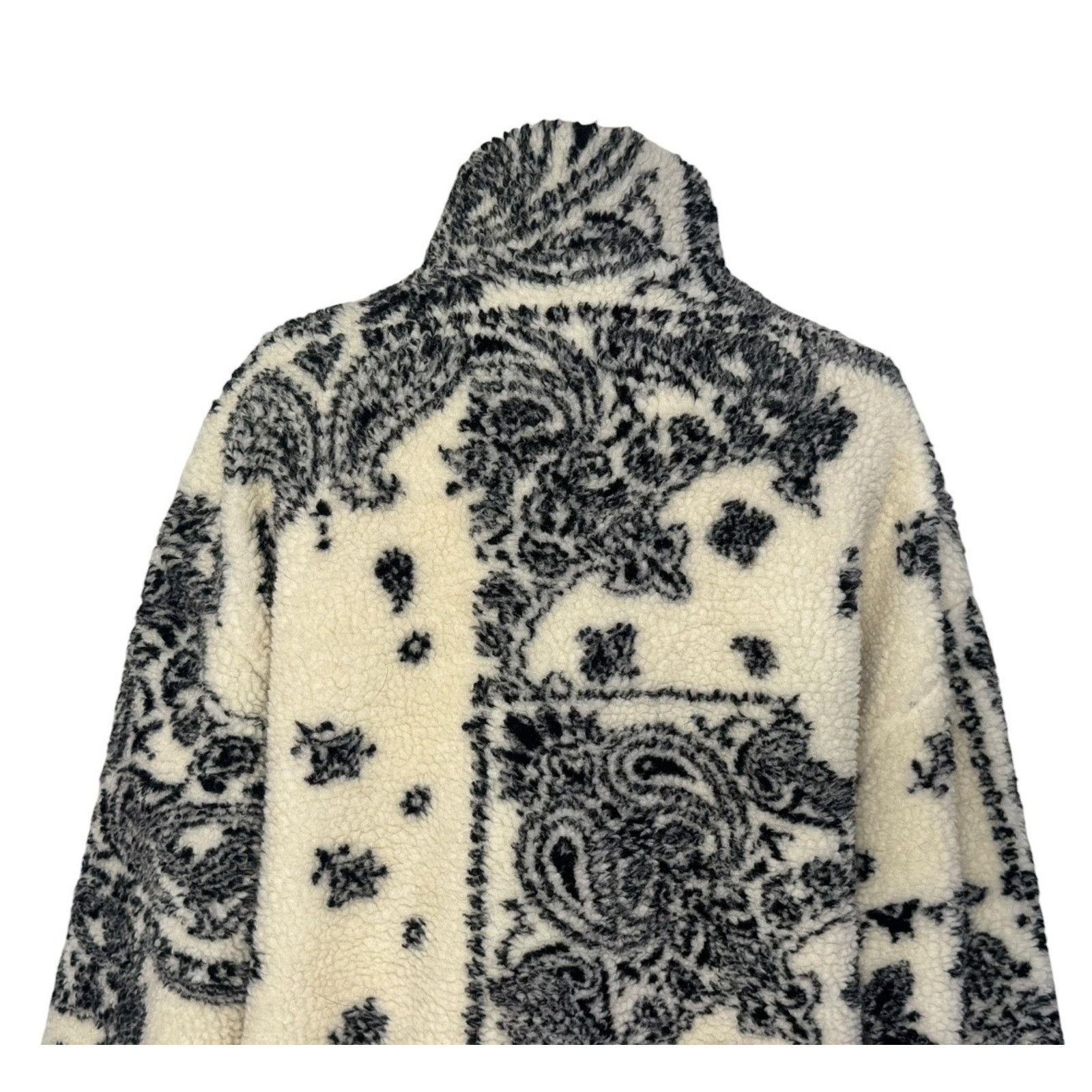 Other SUPEEON Black Ivory Paisley Sherpa Teddy Boho Jacket L Size L / US 10 / IT 46 - 9 Thumbnail