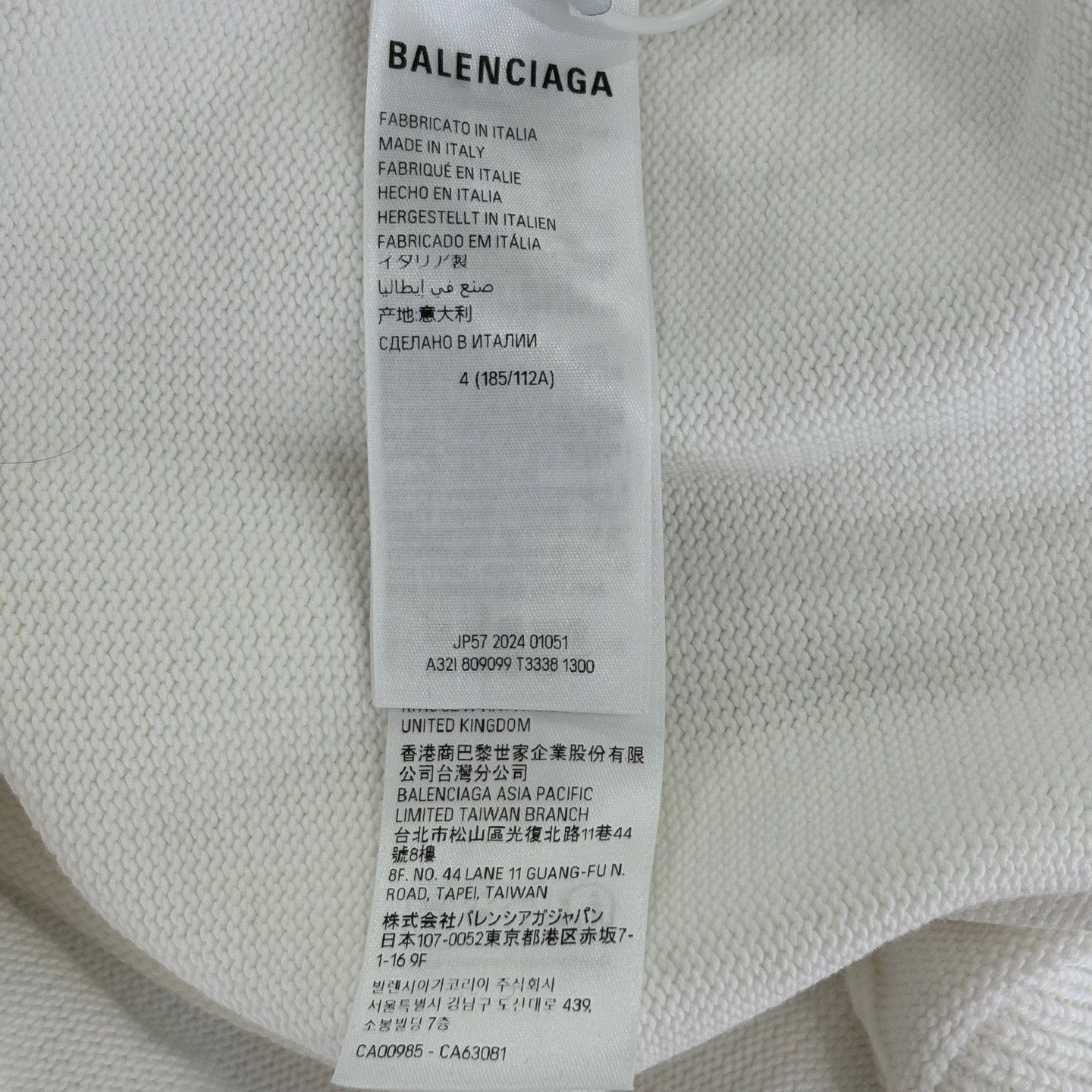 Balenciaga Balenciaga size4 24FW Loop Sports sweater with three-dimens Size US XL / EU 56 / 4 - 4 Thumbnail