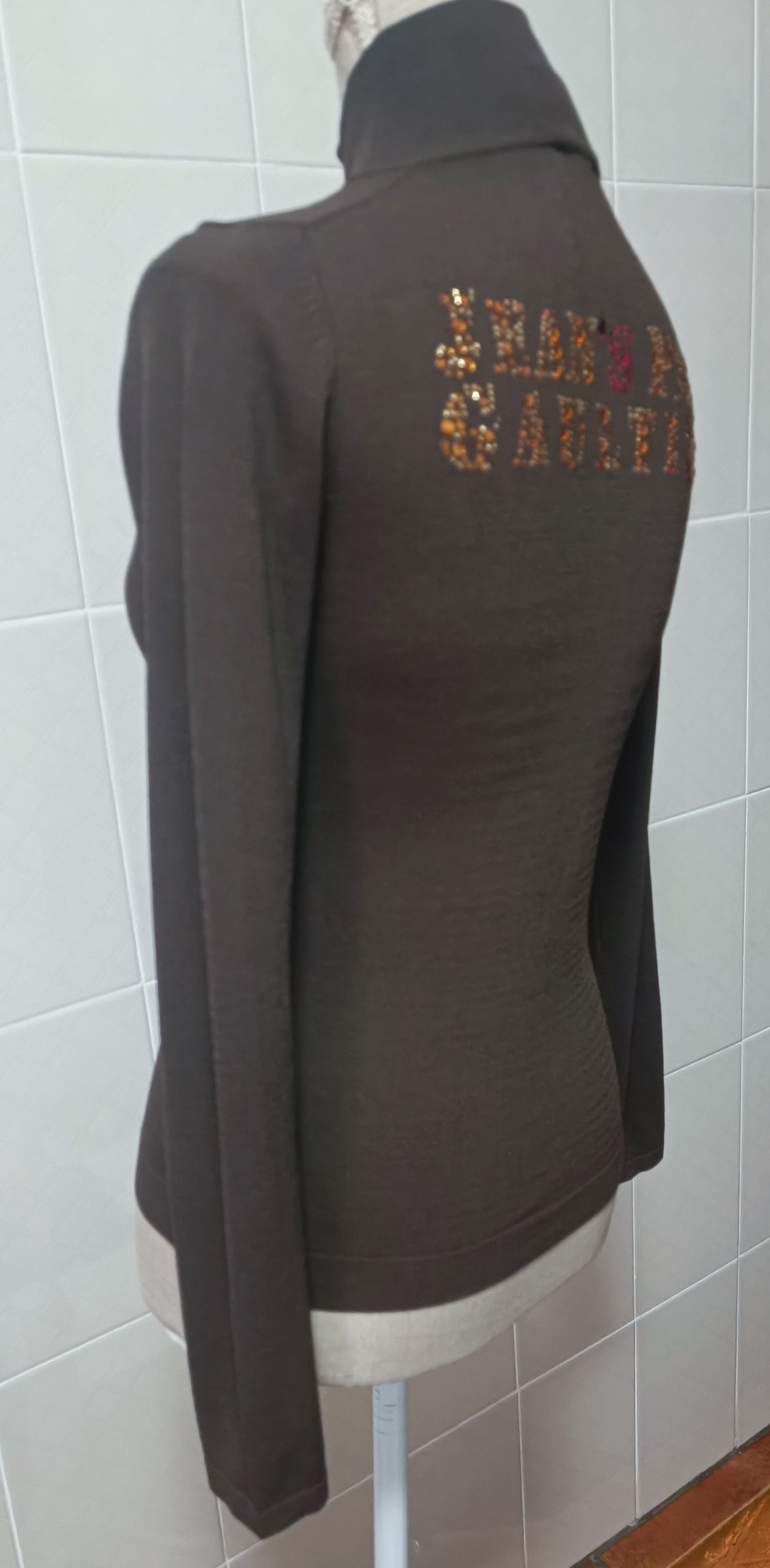 Jean Paul Gaultier Brown jacket with yellow and red rhinestones Size M / US 6-8 / IT 42-44 - 13 Thumbnail
