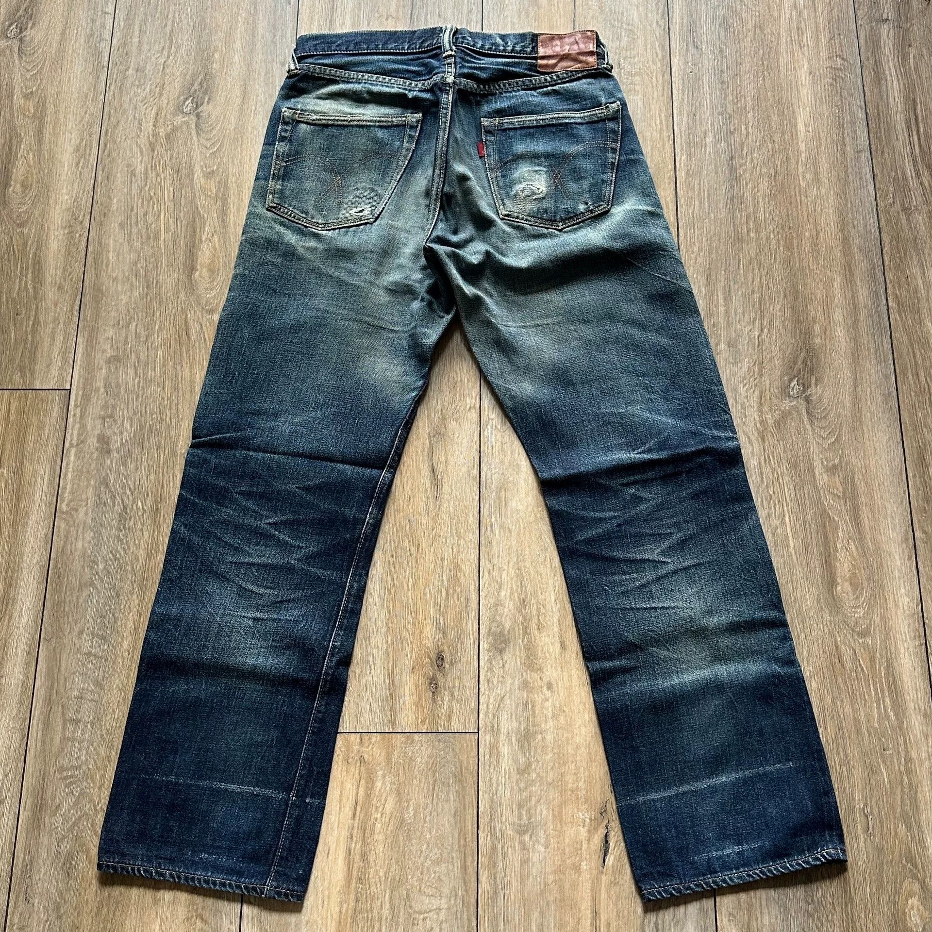 Full Count & Co. Fullcount 1100EX-17 Limited Raw Denim Jeans Size US 30 / EU 46 - 6 Thumbnail