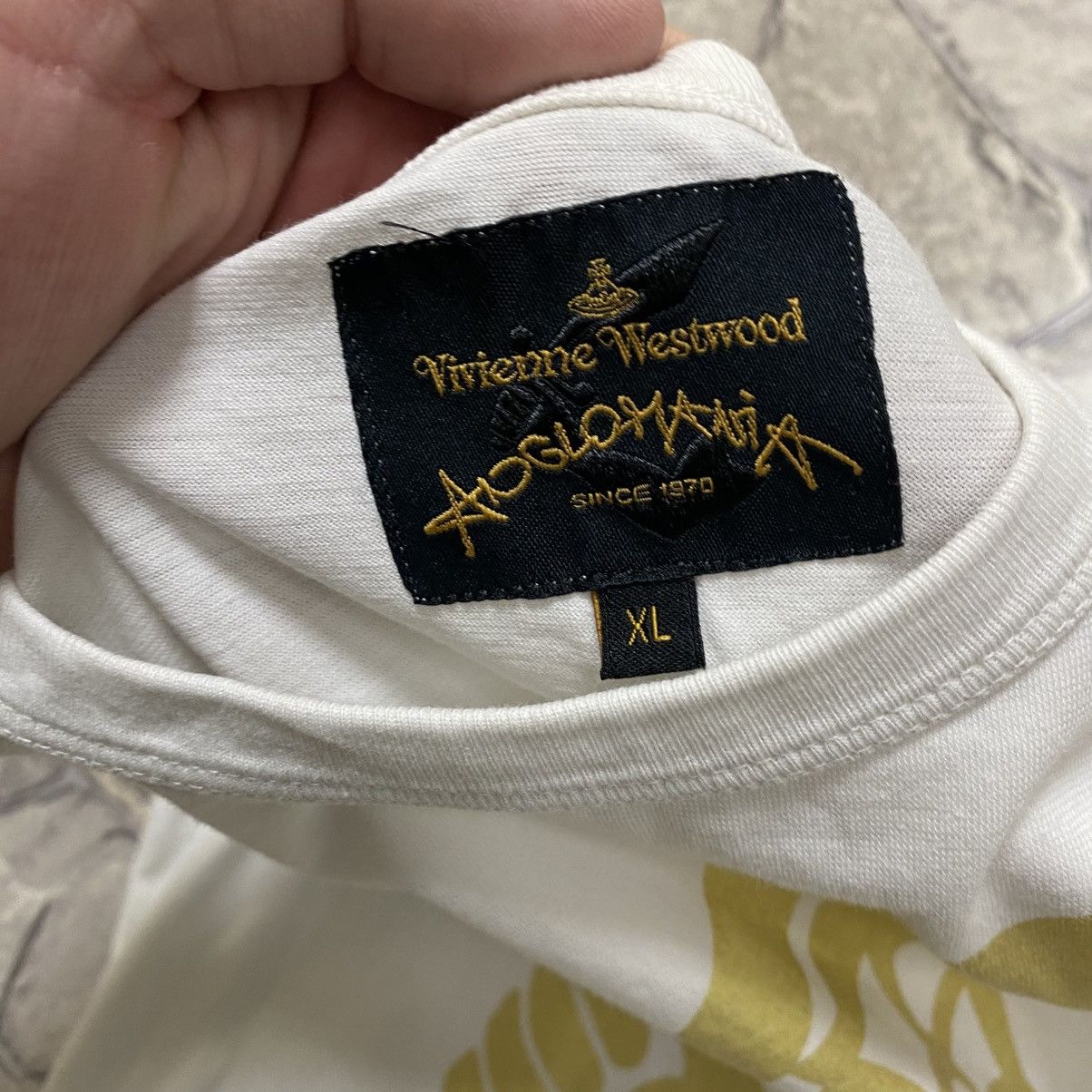 Vivienne Westwood Vivienne westwood t-shirt big logo White Size US XL / EU 56 / 4 - 11 Thumbnail