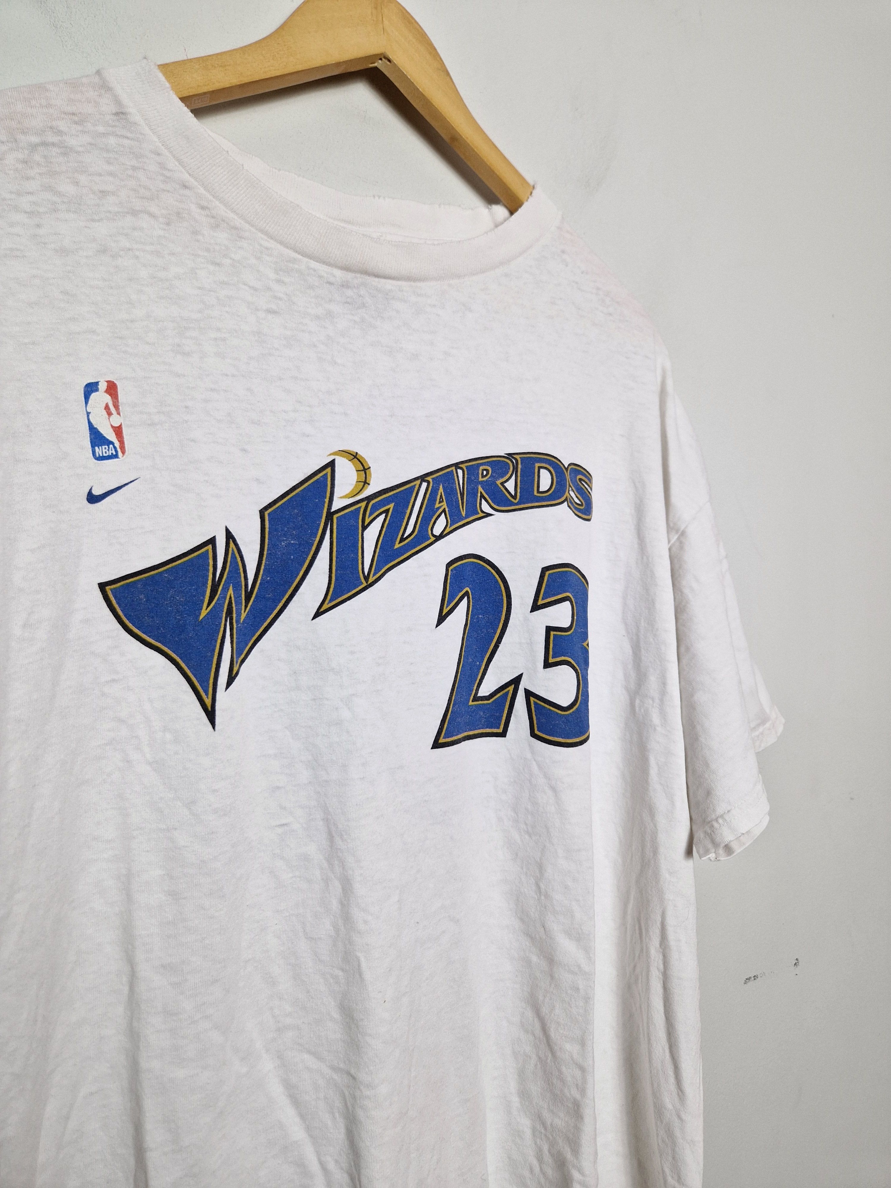 Jordan Brand Nike Wizards Michael Jordan 23 vintage 90s t-shirt Size US L / EU 52-54 / 3 - 3 Thumbnail