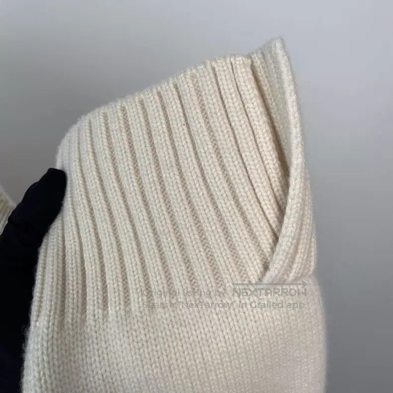 Loro Piana Loro Piana Off-White Half-Zip Cashmere Knit Top Size L / US 10 / IT 46 - 5 Thumbnail