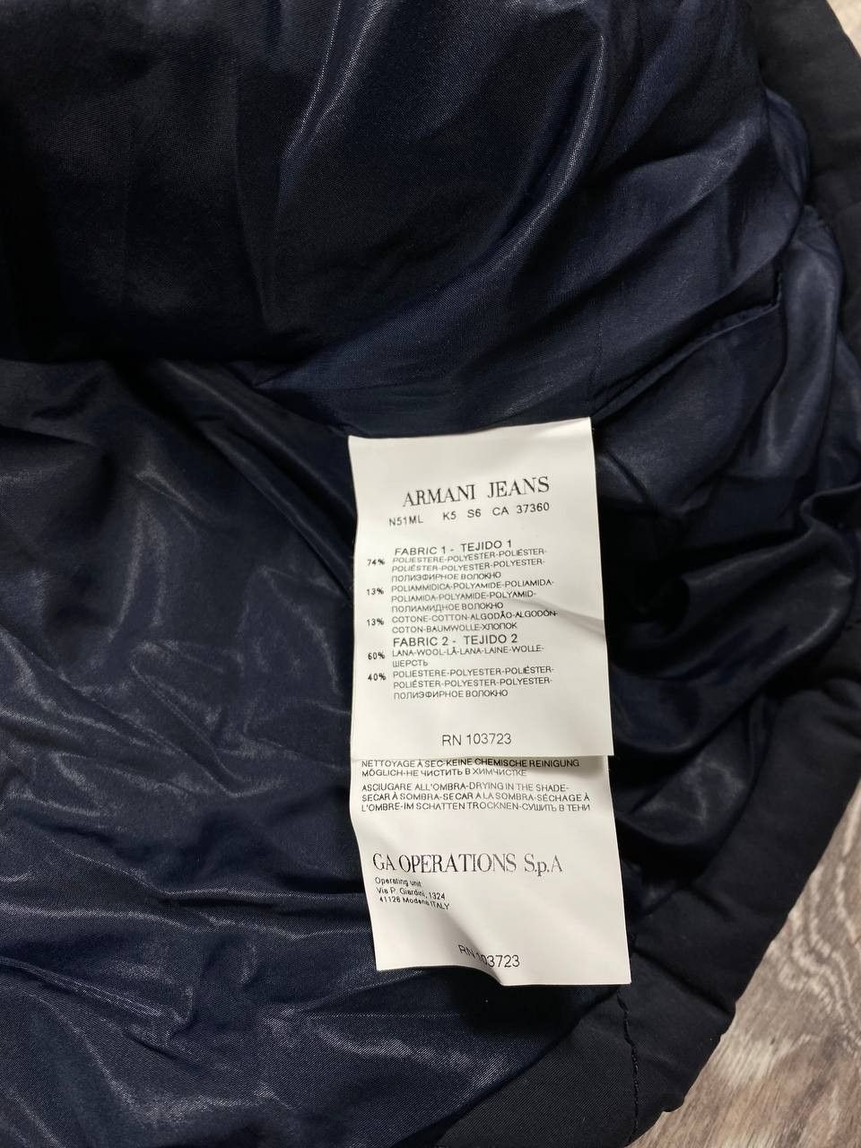 Armani × Giorgio Armani × Vintage Vintage Armani Jeans quilted jacket Size US XL / EU 56 / 4 - 6 Thumbnail