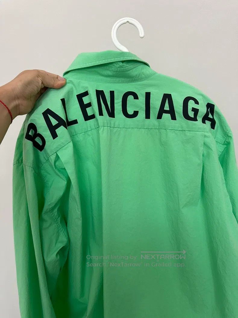 Balenciaga Balenciaga size 37 Green long-sleeve shirt, size 37 Size US S / EU 44-46 / 1 - 4 Thumbnail
