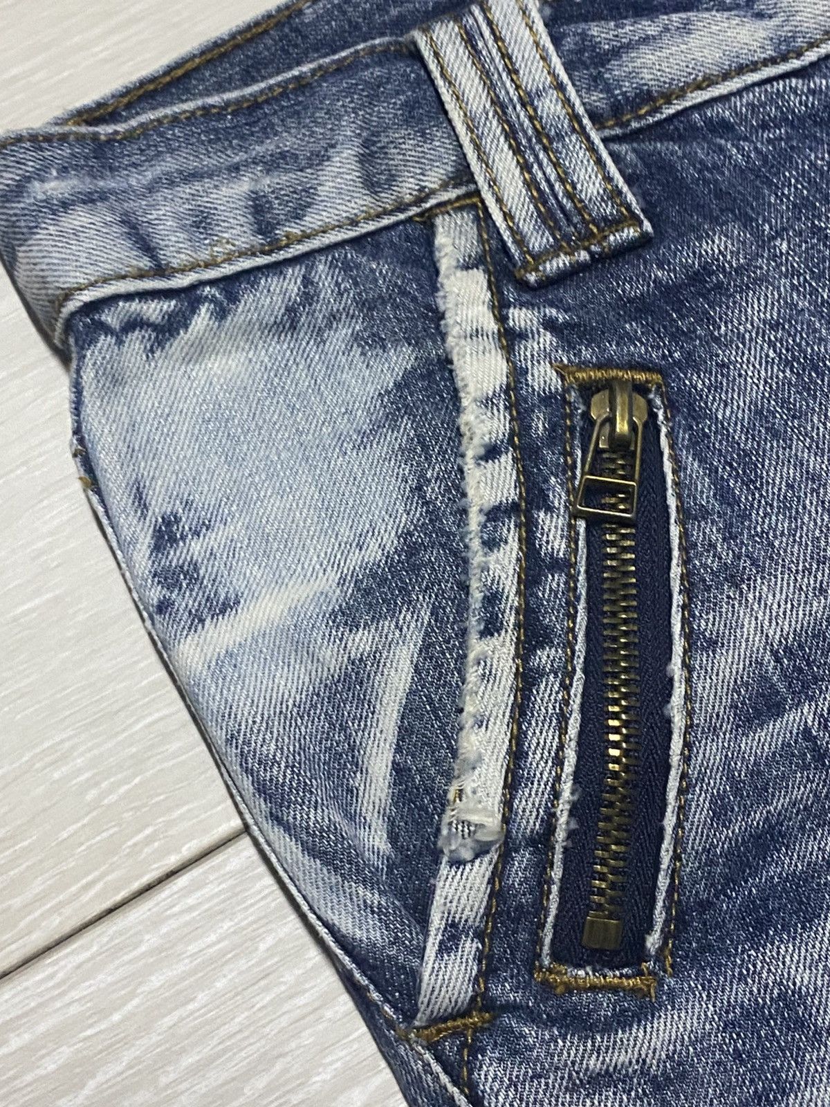 semanticdesign SemanticDesign Tactical Distressed Multipocket Flare Jeans Size US 32 / EU 48 - 12 Thumbnail