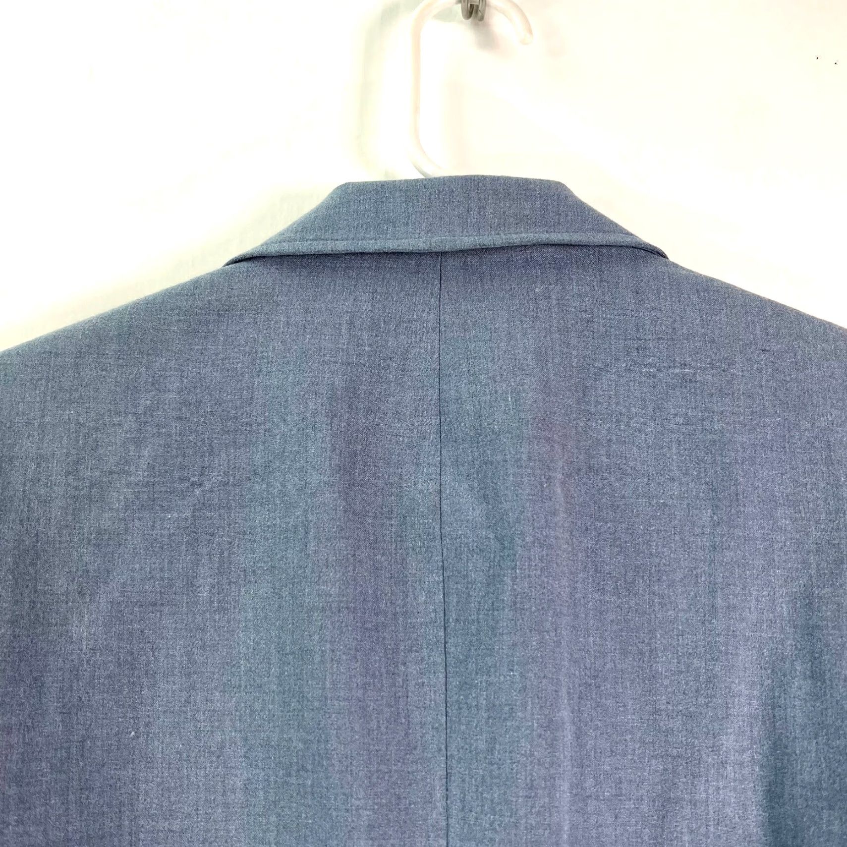 Vintage Jones Wear Blazer Shirt Women Notch Lapel Stretch Blue Jacket 12 Adult Regular Long Sleeve 26" 42" Chest Vintage No N/A Size XL / US 12-14 / IT 48-50 - 4 Thumbnail