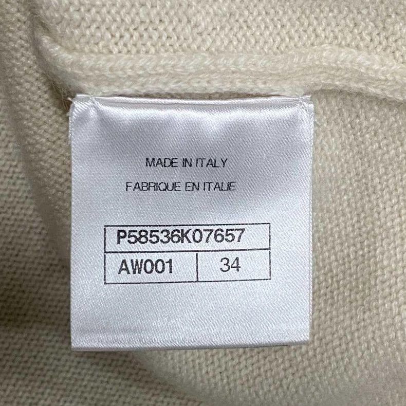 Chanel Chanel Single-breasted beige cashmere knitted cardigan jack Size XXS / US 00 / IT 34 - 5 Thumbnail