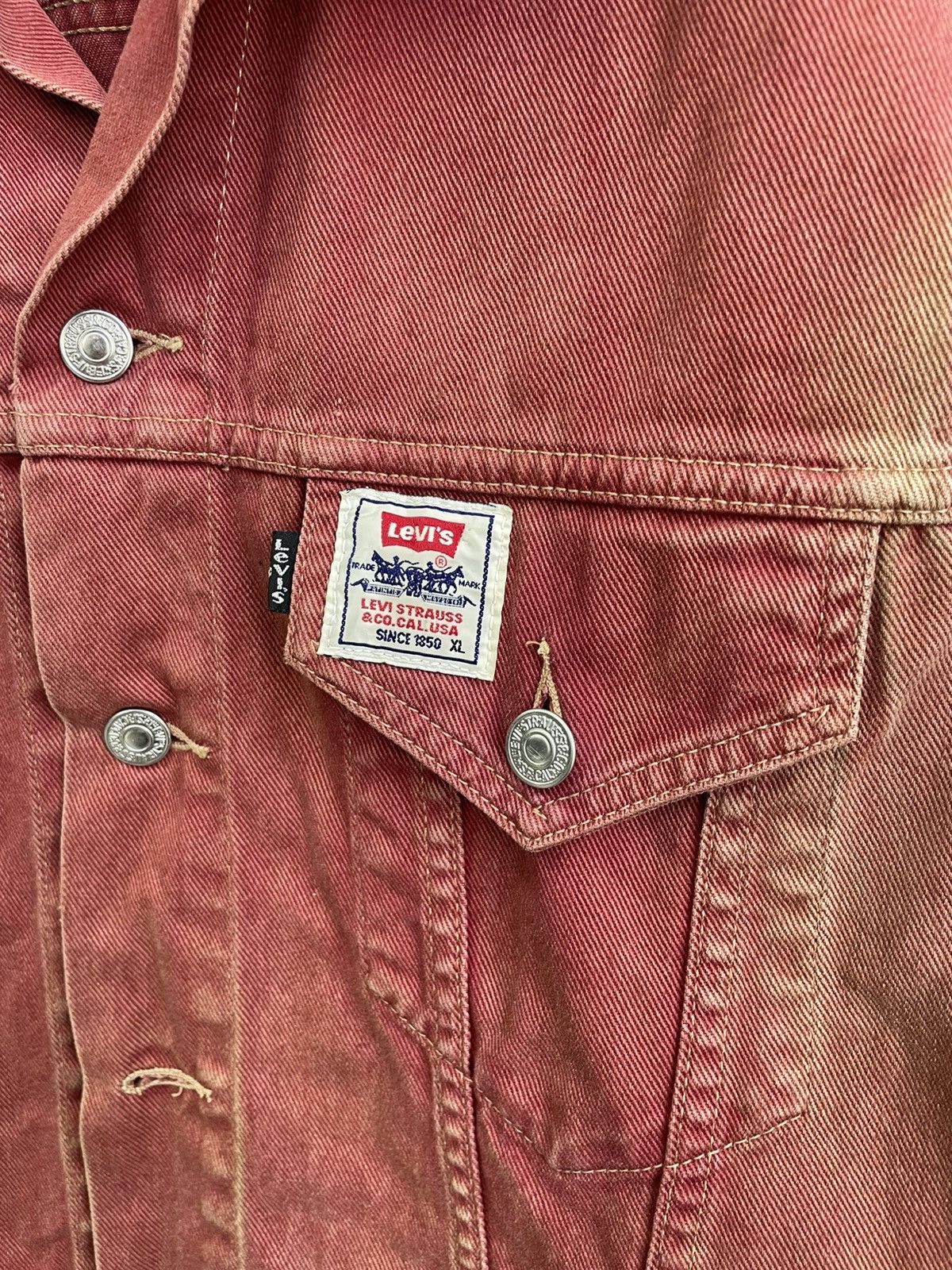 Levi's Rare 90s Levis white tab trucker jacket jacket type 1 Size US M / EU 48-50 / 2 - 4 Thumbnail