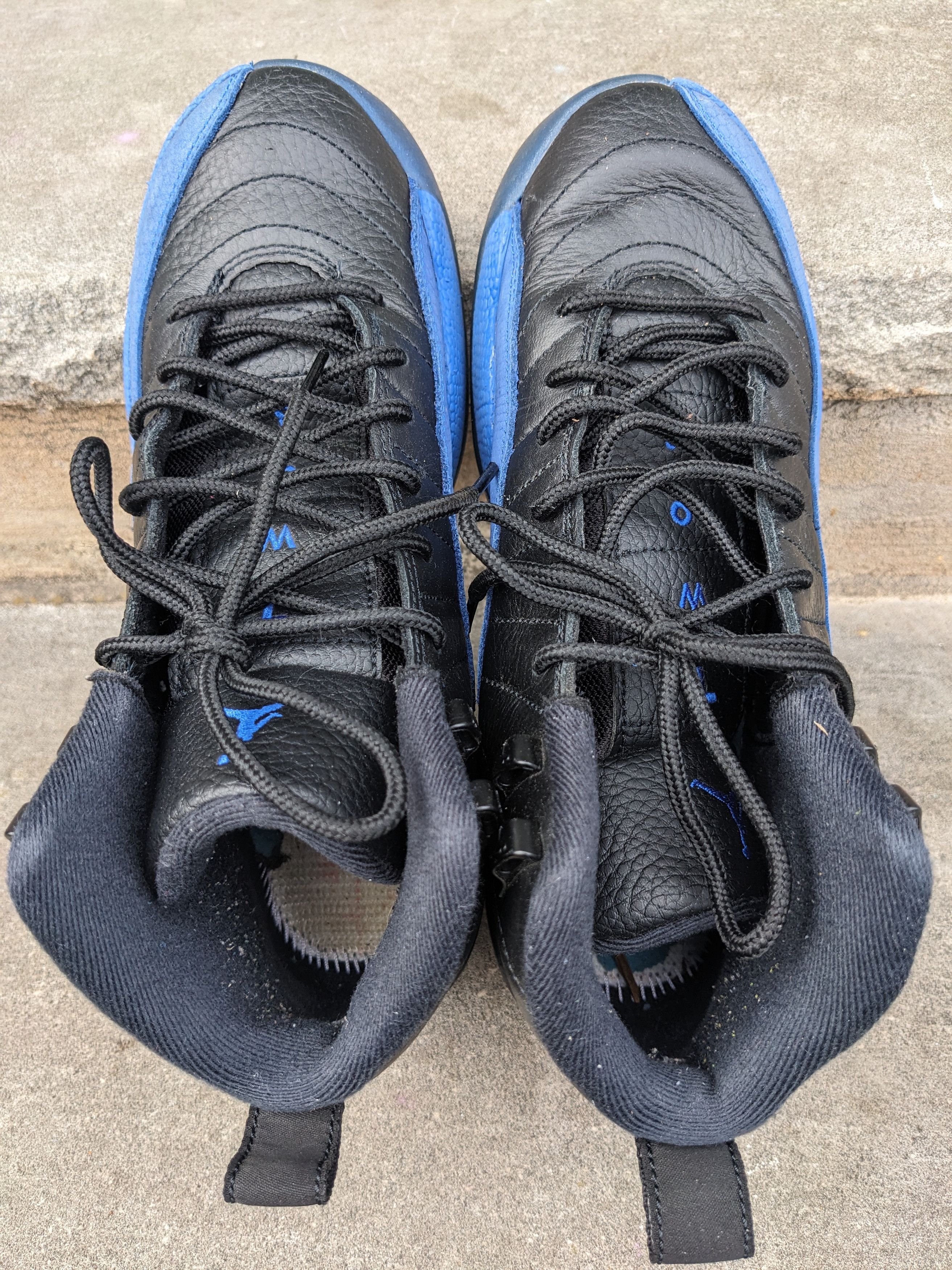 Jordan Brand × Nike Air Jordan 12 Retro Black Game Royal 153265-014 Size 6.5Y Size US 6.5 / EU 39-40 - 3 Thumbnail