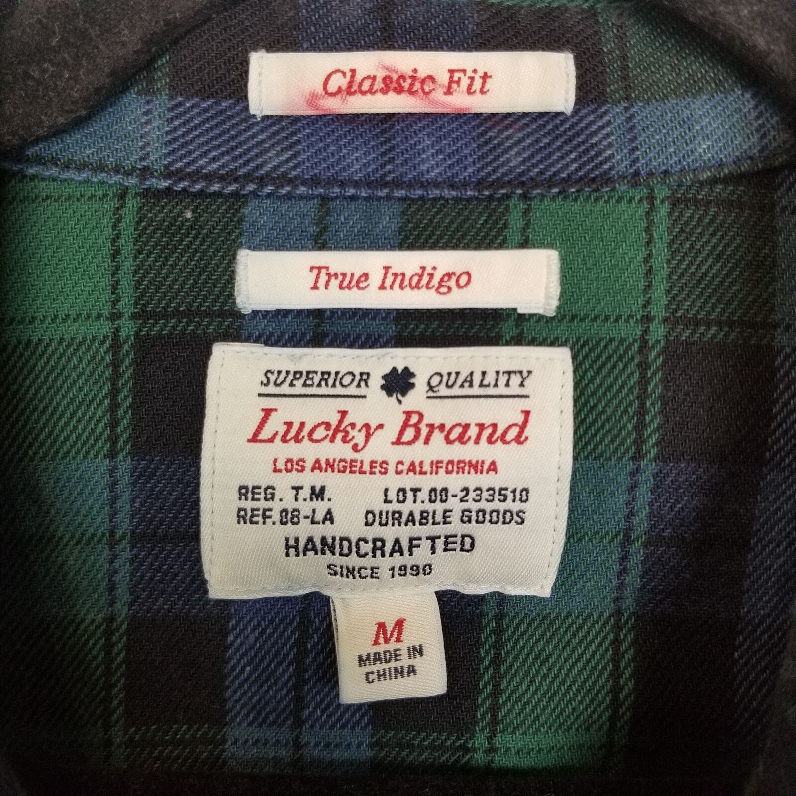 Lucky Brand Lucky Brand Men Western Flannel Shirt Tartan Plaid M Classic Size US M / EU 48-50 / 2 - 6 Thumbnail