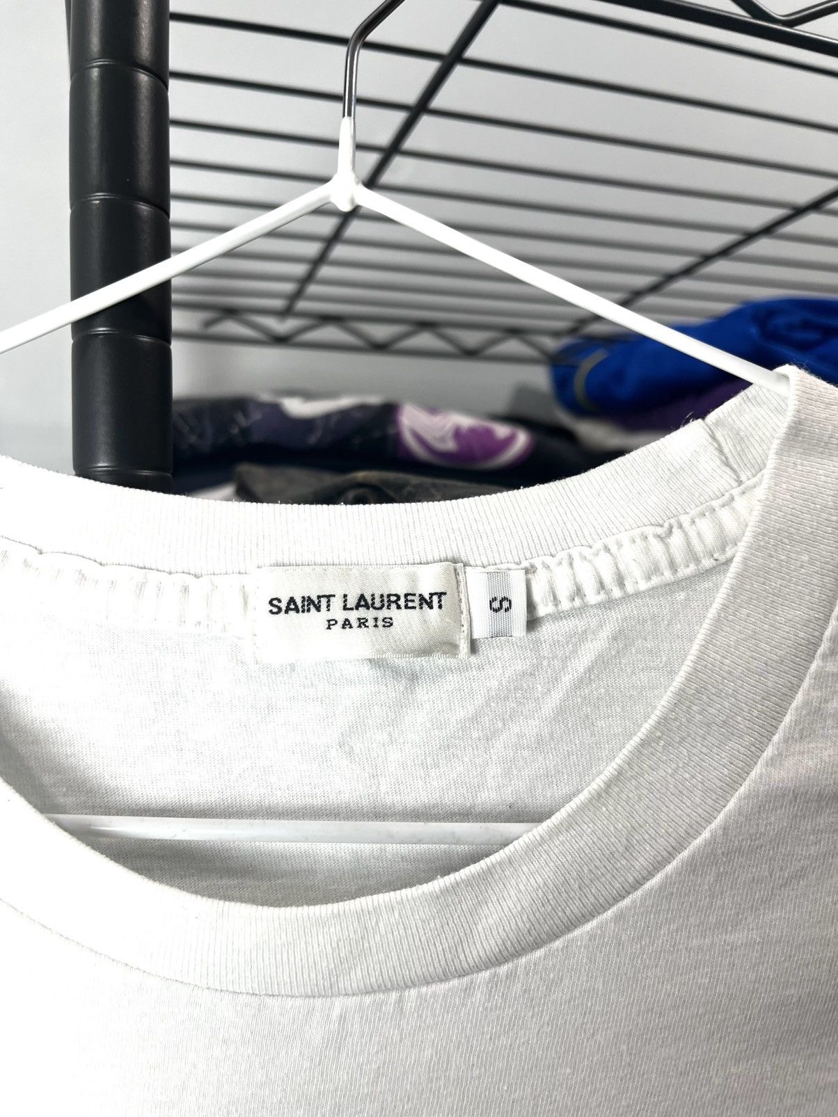 Vintage Vintage Saint Lauren Rive Gauche T Shirt Size S / US 4 / IT 40 - 3 Thumbnail
