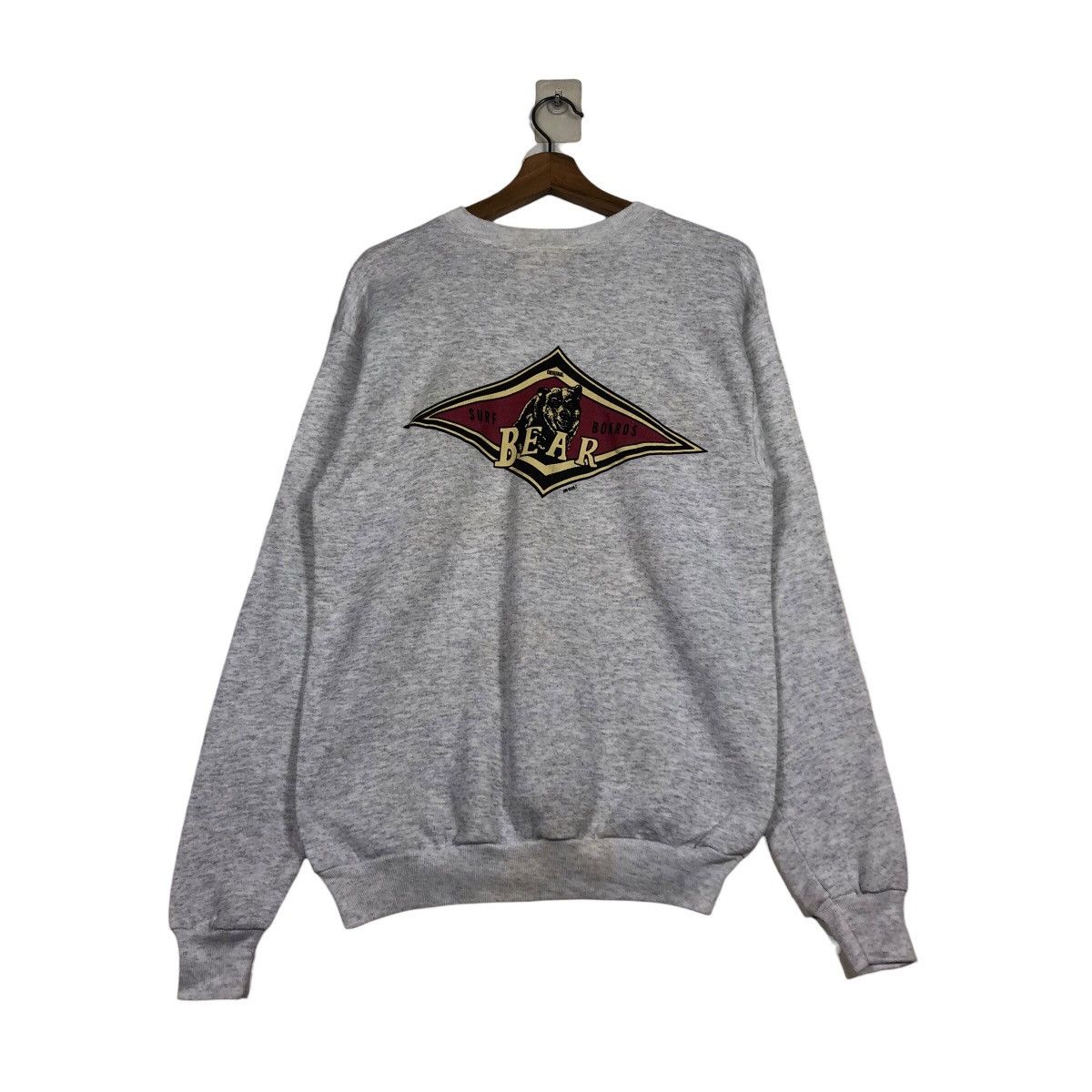 Vintage BEAR USA Archival Grey Crewneck Logo Hit True 90s Athletic Size US M / EU 48-50 / 2 - 9 Thumbnail