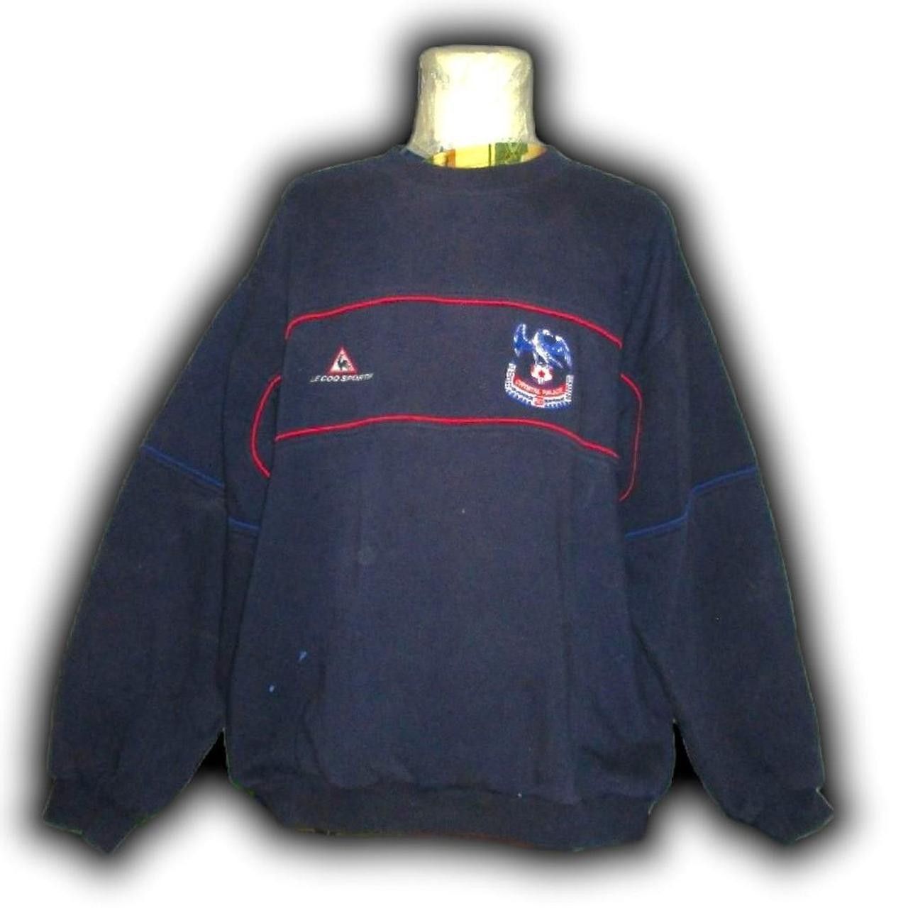 Le Coq Sportif Crystal Palace England 2001 2002 Sweatshirt shirt jersey Size US XL / EU 56 / 4 - 1 Thumbnail