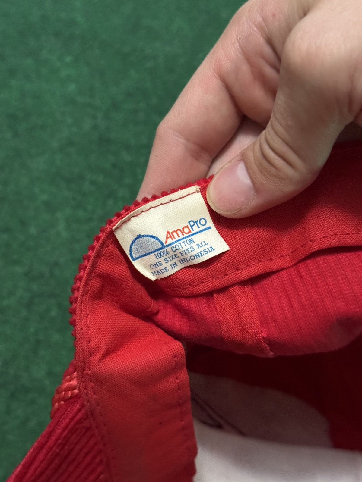 Vintage Vintage 80s Ski Skiing Retro Corduroy Red Snapback Cap Hat Size ONE SIZE - 6 Thumbnail
