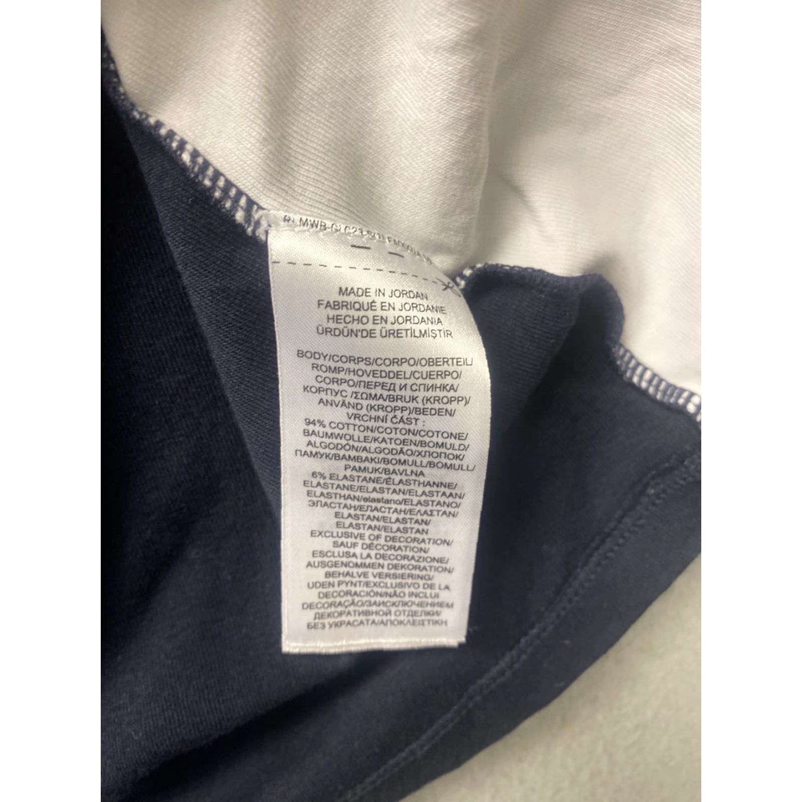 Ralph Lauren LAUREN RALPH LAUREN Women's Color Block T-Shirt Large White Blue Casual Logo Classic Size L / US 10 / IT 46 - 5 Thumbnail