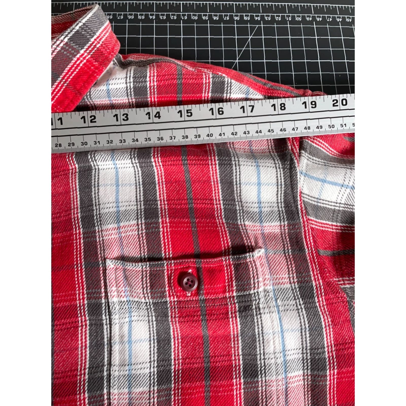 Vintage Polo Sport Shirt Men's XL Red Plaid Flannel Cotton Button-Up Grunge Preppy Size US XL / EU 56 / 4 - 7 Thumbnail