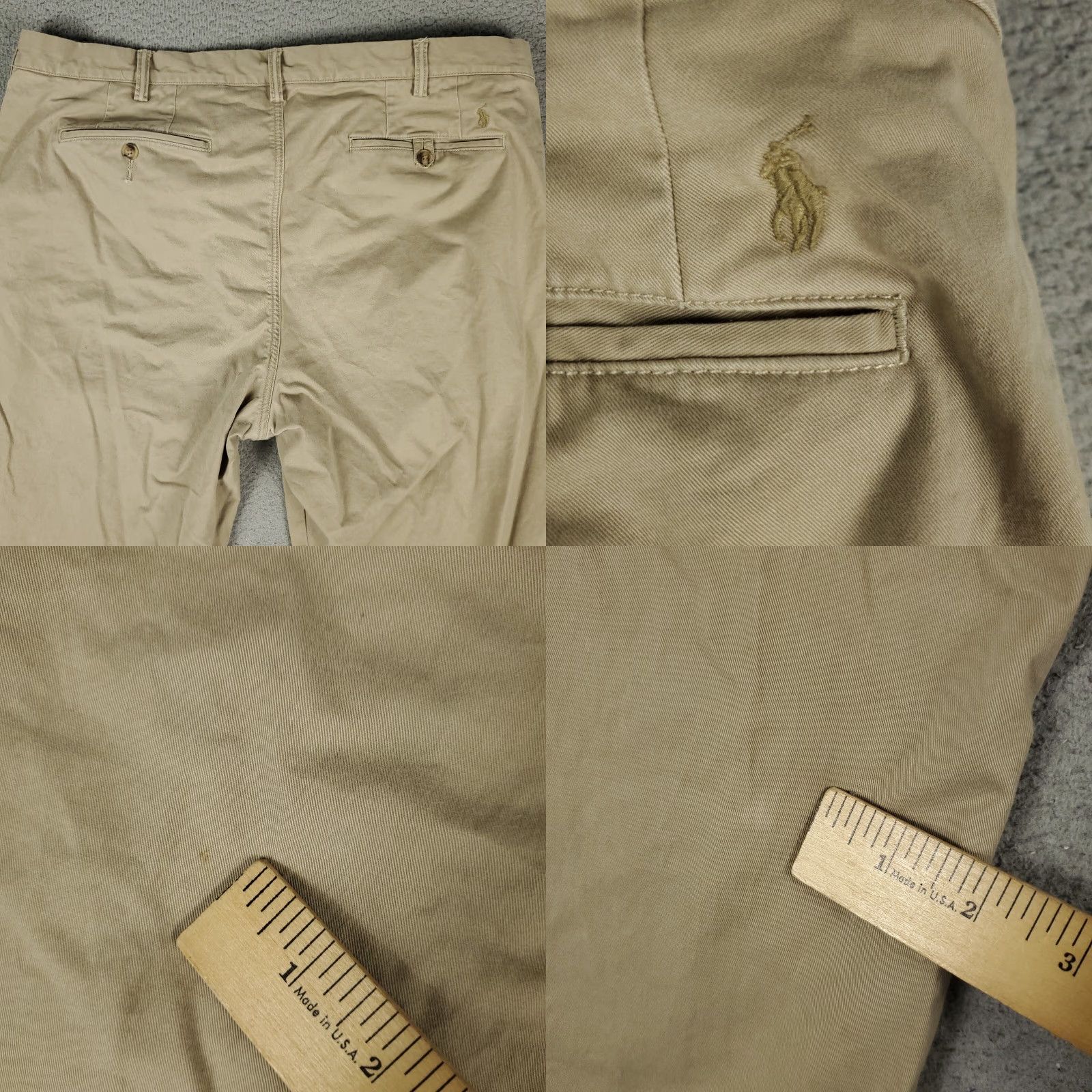 Ralph Lauren Ralph Lauren Chino Pants Mens 40x32 Beige Flat Front Casual Trousers Size US 40 / EU 56 - 8 Thumbnail